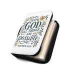 With God all things are possible. – Matthew 19:26 | Bible Cover