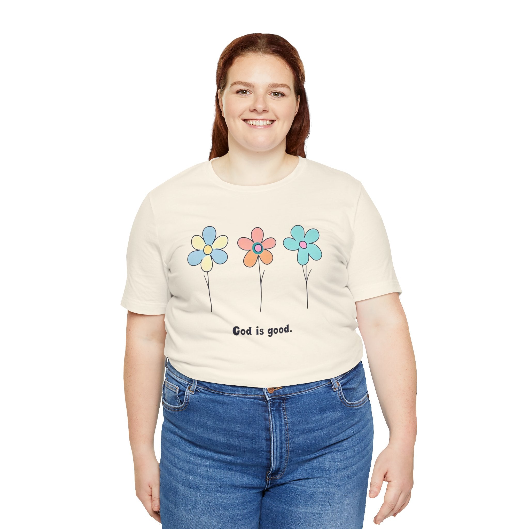 Floral God Is Good | Unisex Short Sleeve Shirt