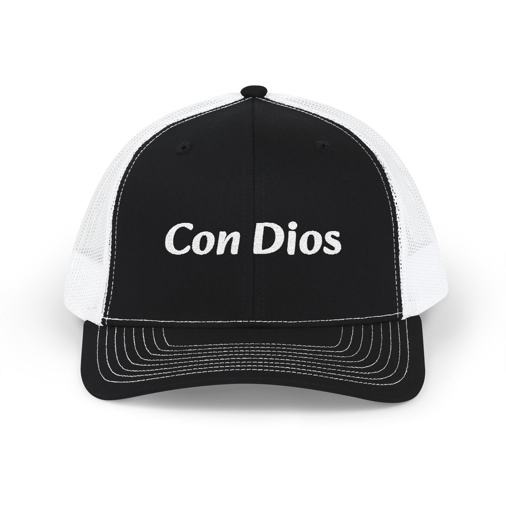 Con Dios | Embroidered Snapback Trucker Cap