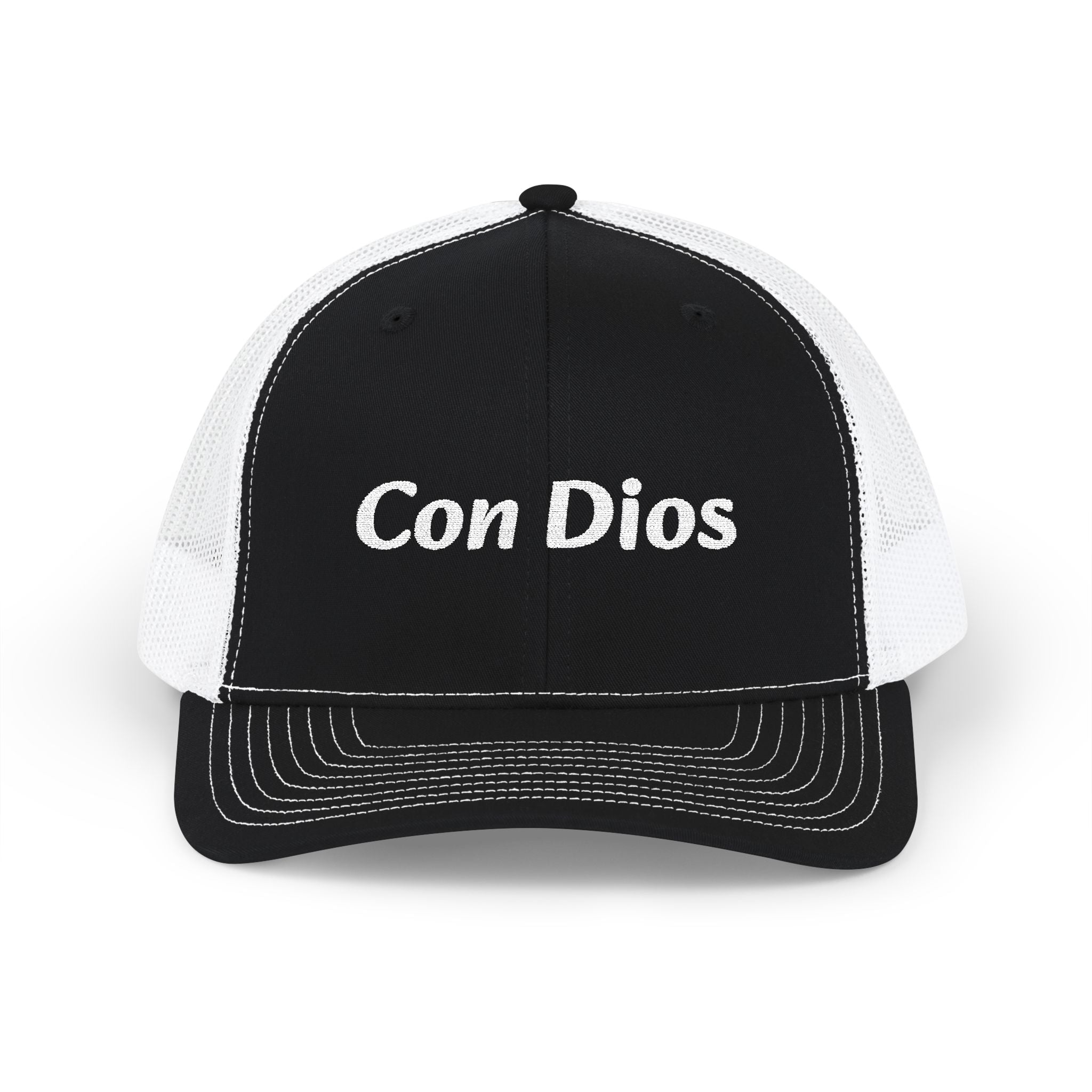 Con Dios | Embroidered Snapback Trucker Cap