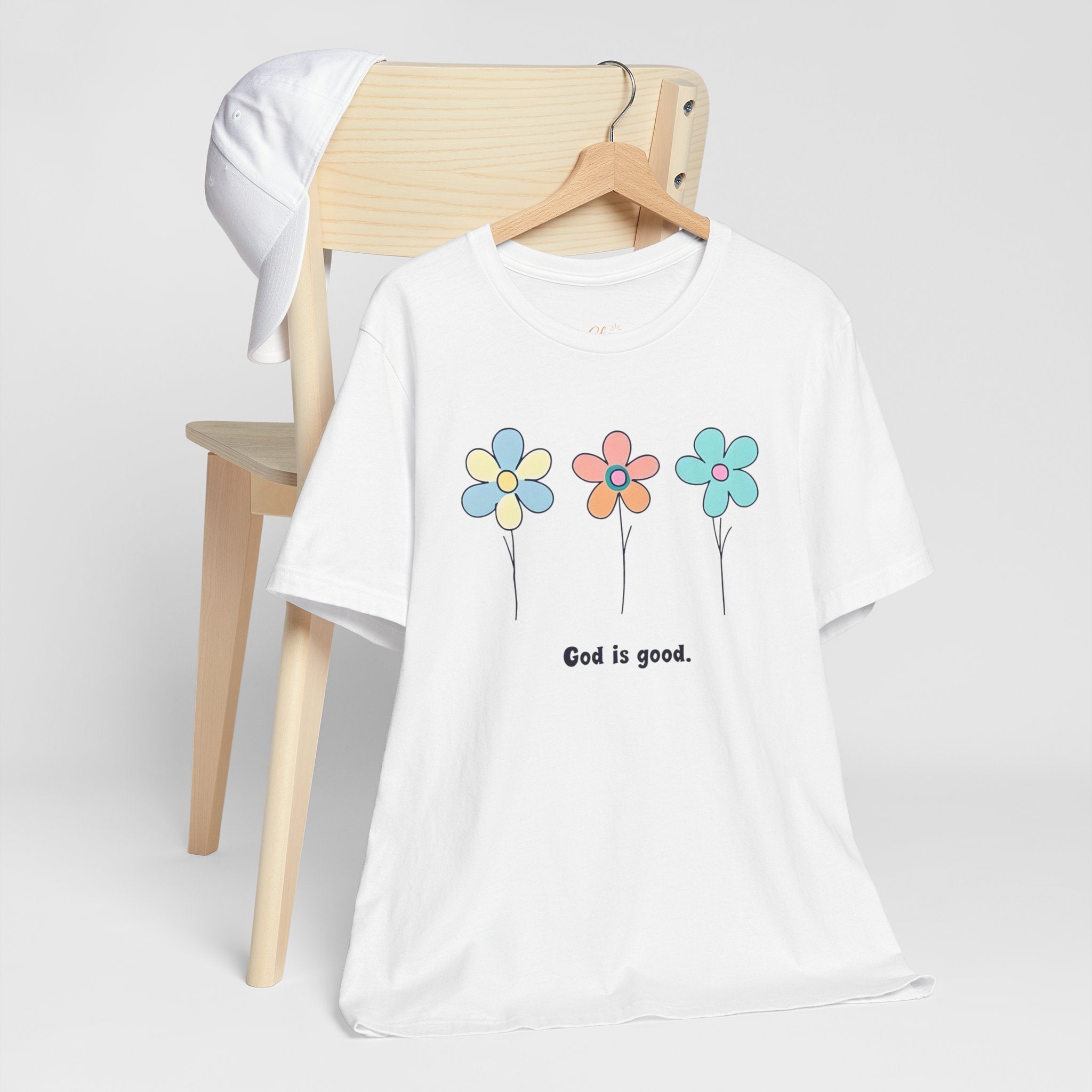 Floral God Is Good | Unisex Short Sleeve Shirt