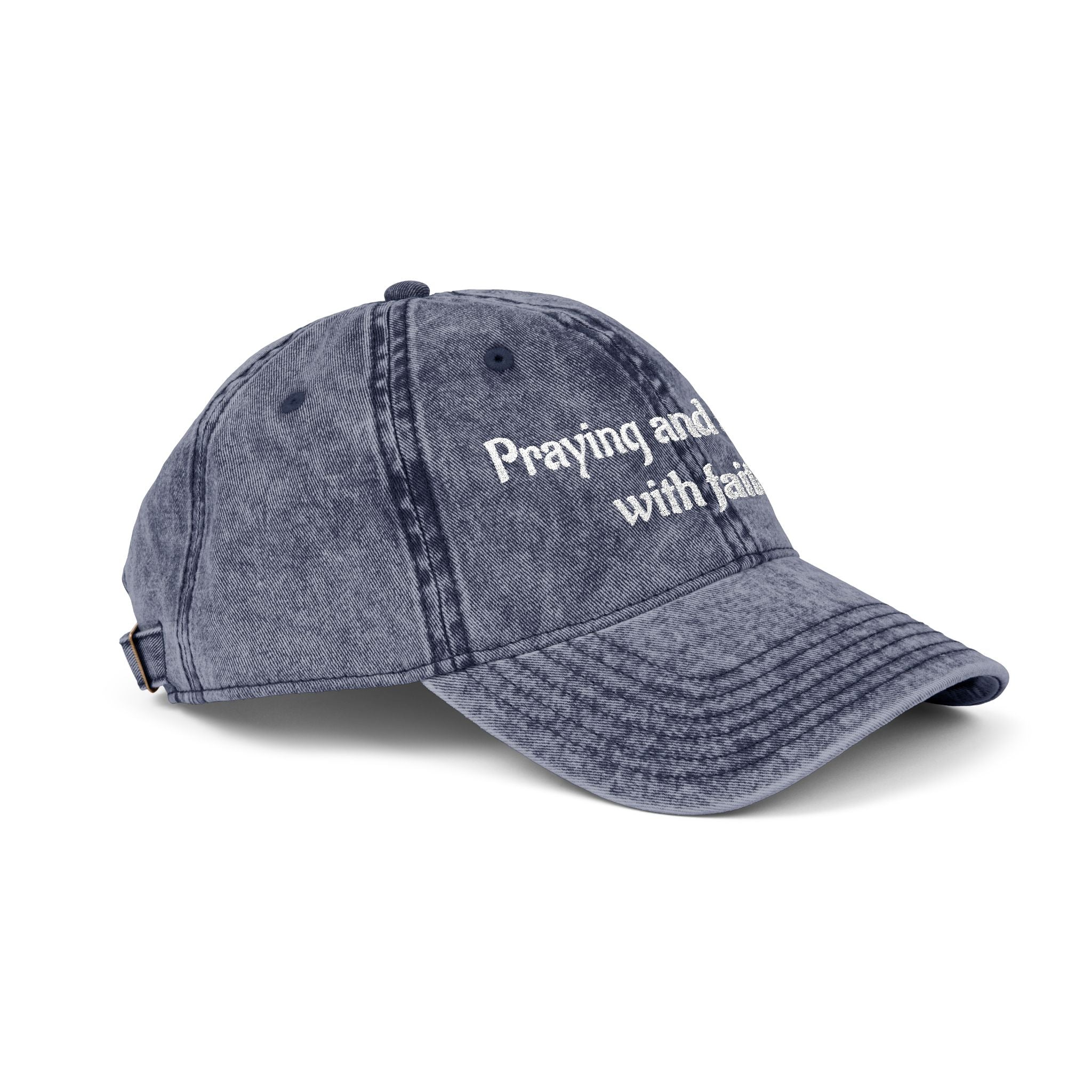 Praying and slaying with faith. | Vintage Embroidered Cap