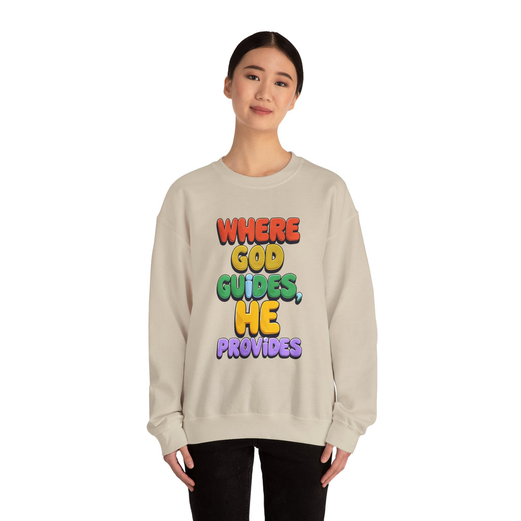 Where God Guides | Unisex Crewneck Sweatshirt