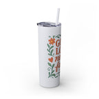 God’s love never fails. — 1 Corinthians 13:8 | Skinny Tumbler with Straw