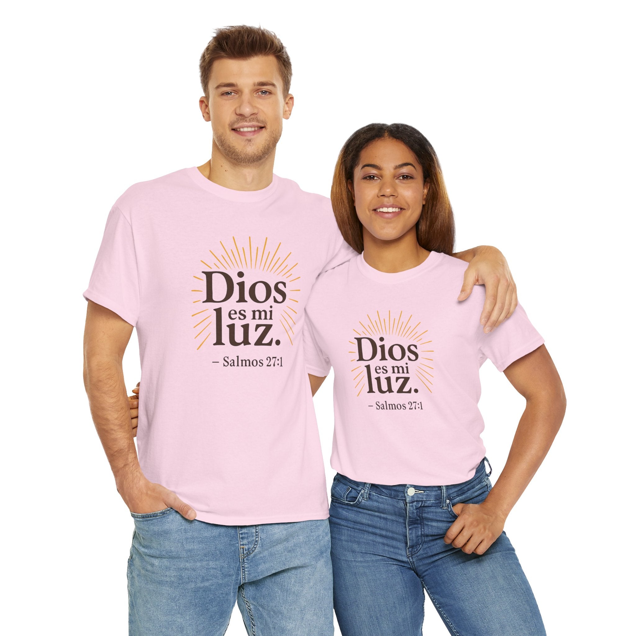 Dios es mi luz. — Salmos 27:1 | Unisex Cotton Tee