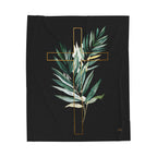 Cross | Cozy Velveteen Plush Blanket