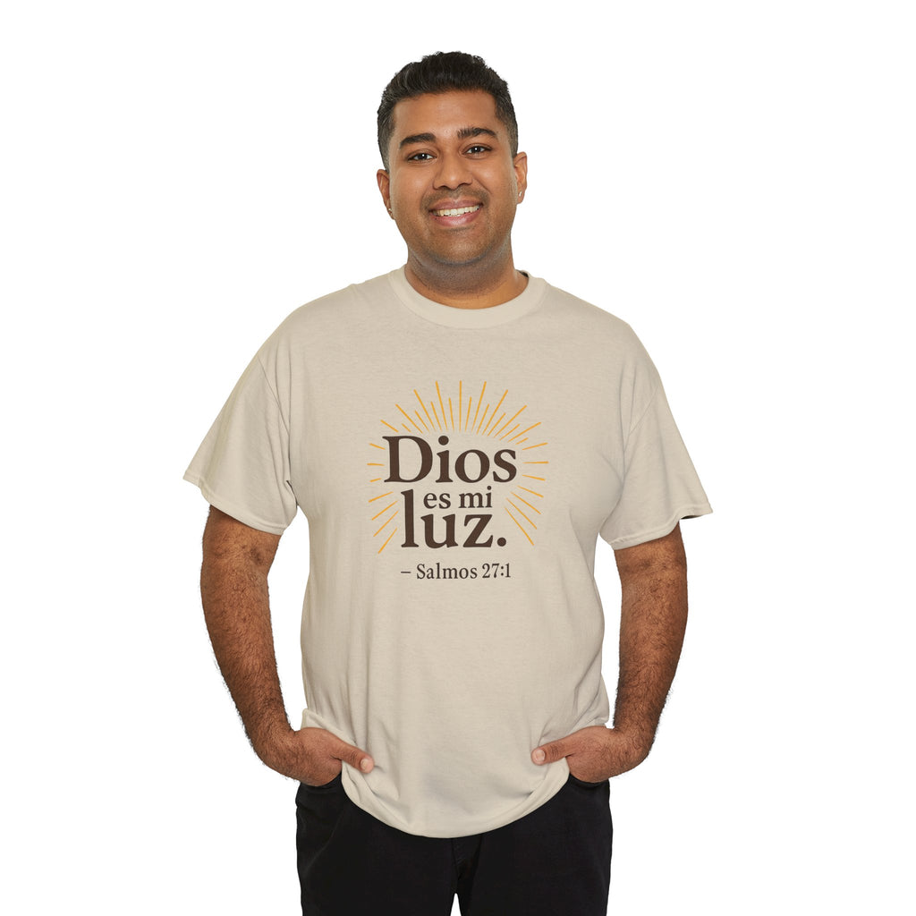 Dios es mi luz. — Salmos 27:1 | Unisex Cotton Tee
