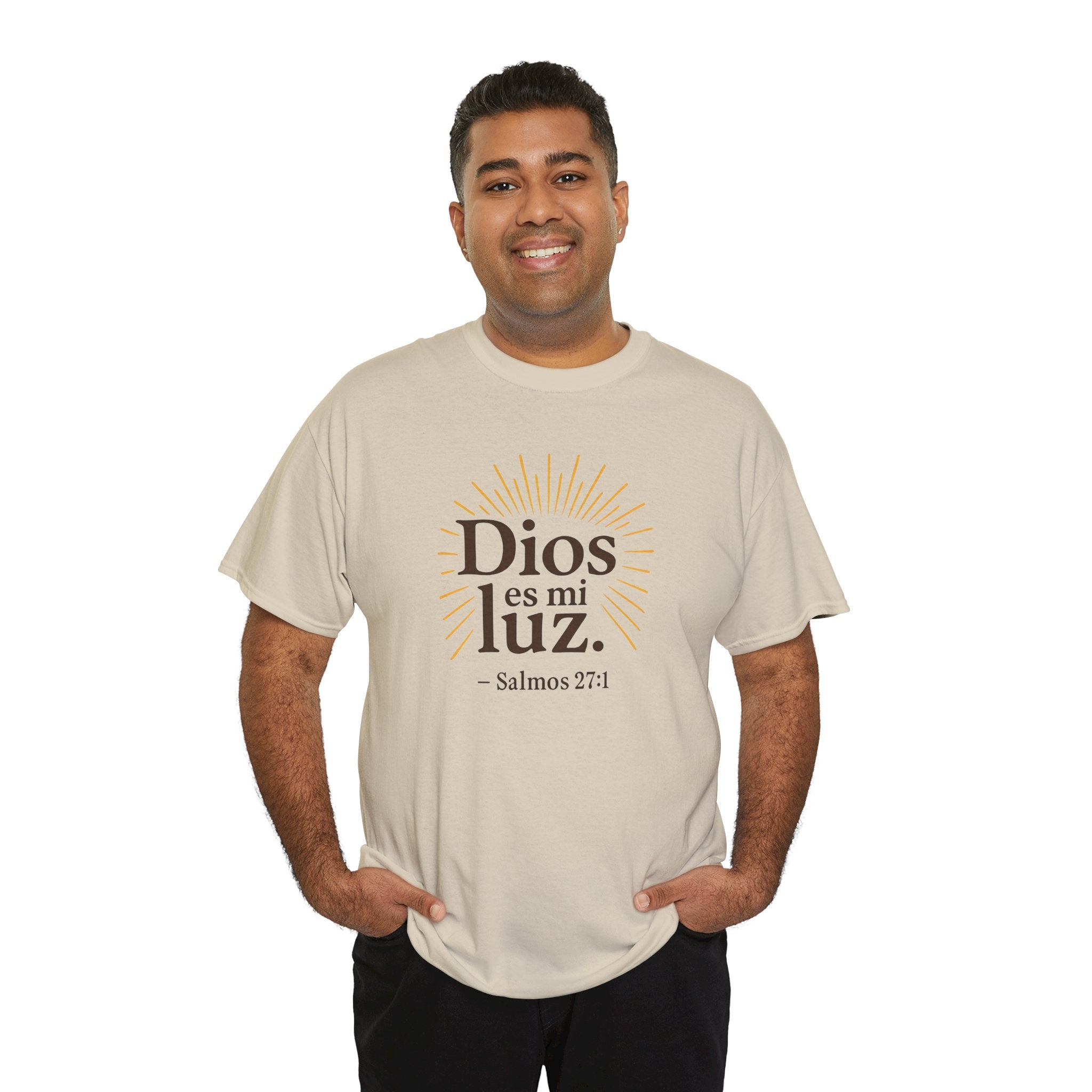 Dios es mi luz. — Salmos 27:1 | Unisex Cotton Tee