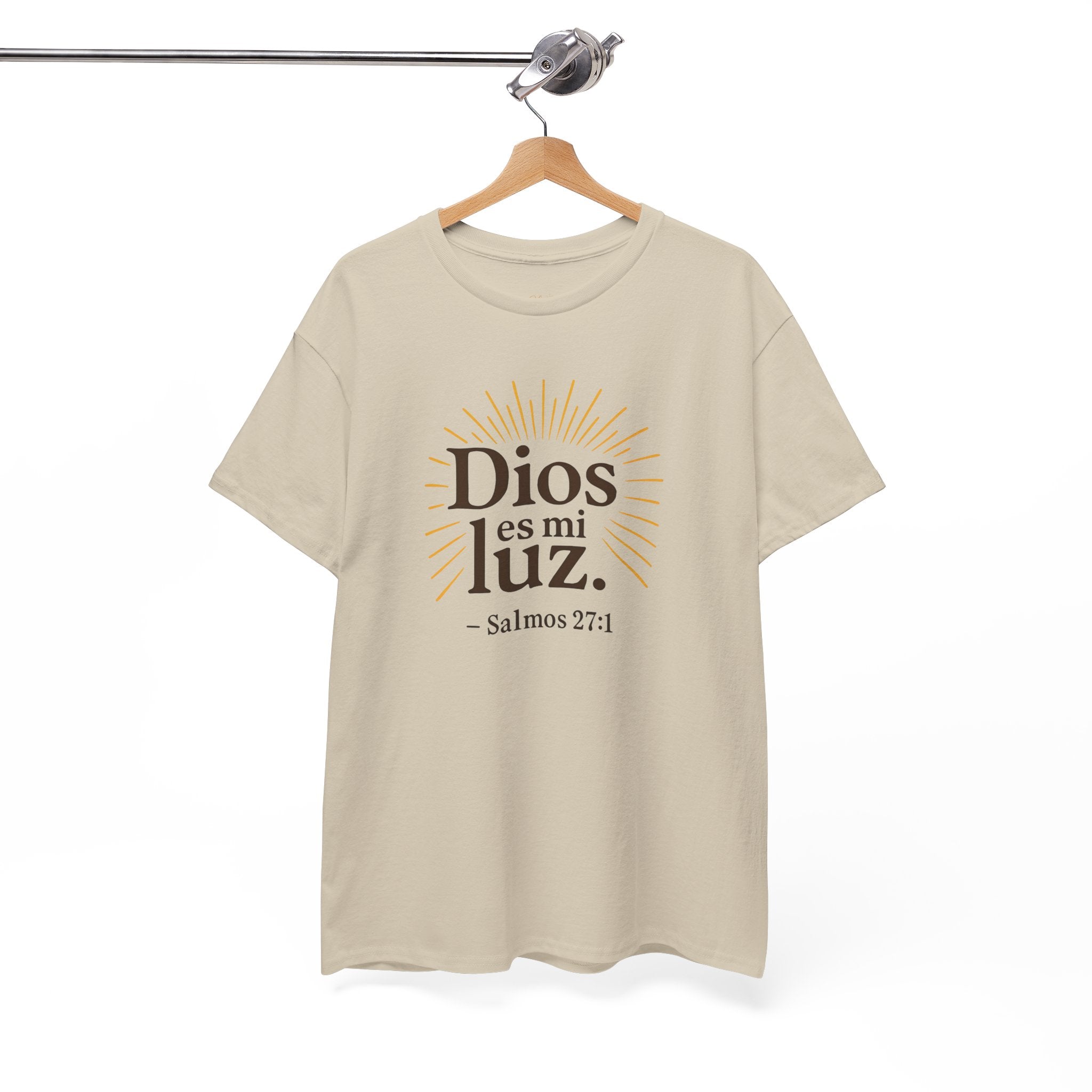 Dios es mi luz. — Salmos 27:1 | Unisex Cotton Tee