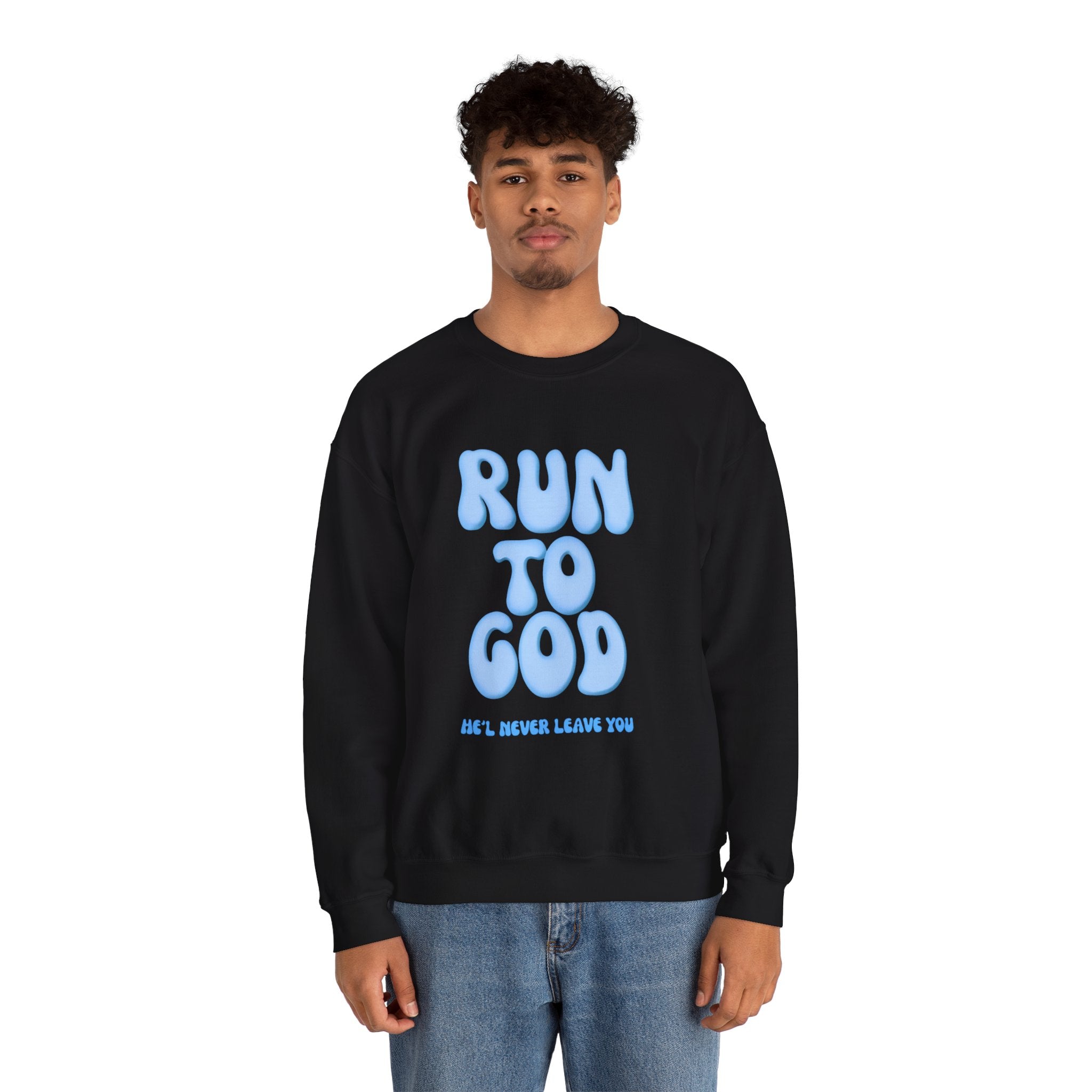 Run to God | Unisex Crewneck Sweatshirt