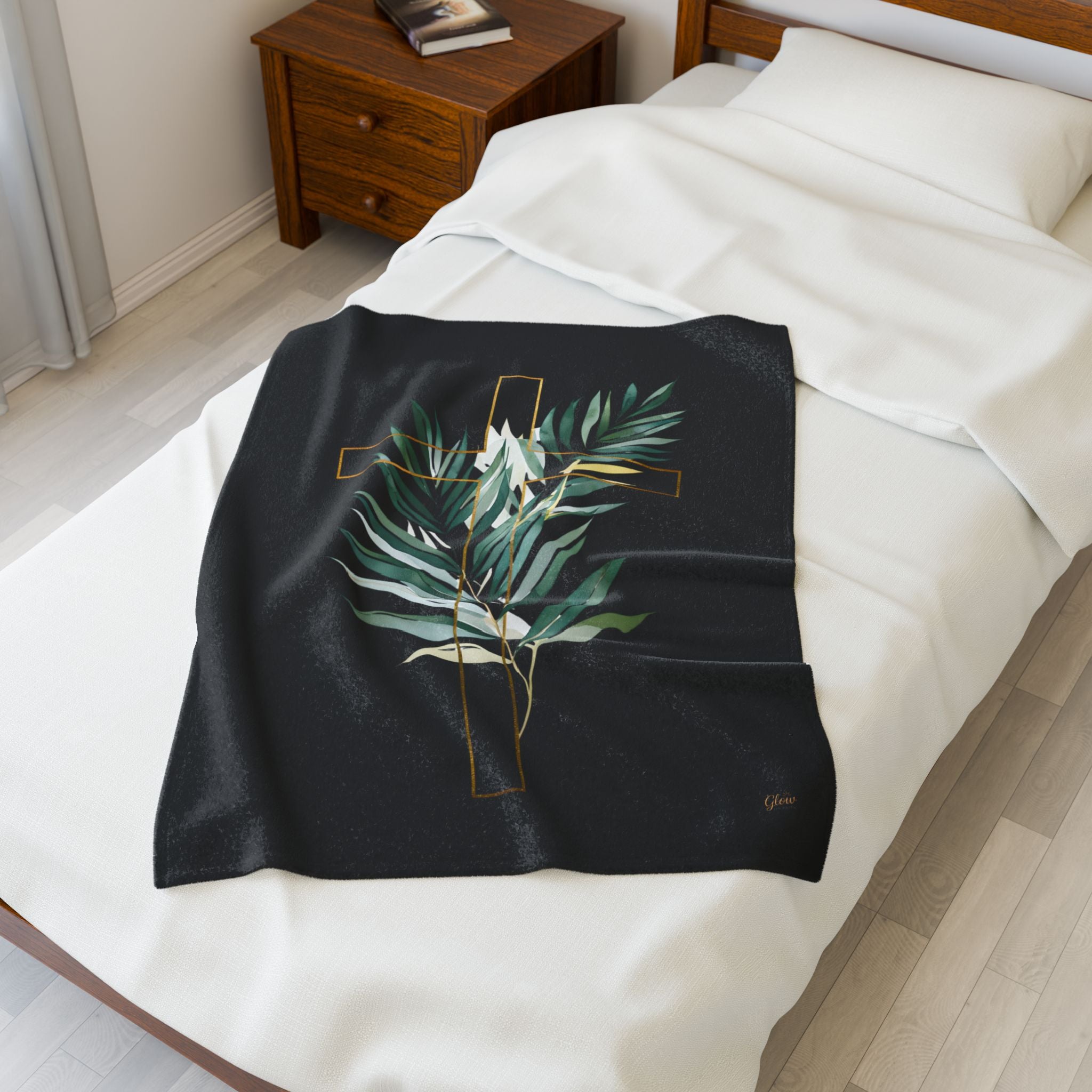 Cross | Cozy Velveteen Plush Blanket