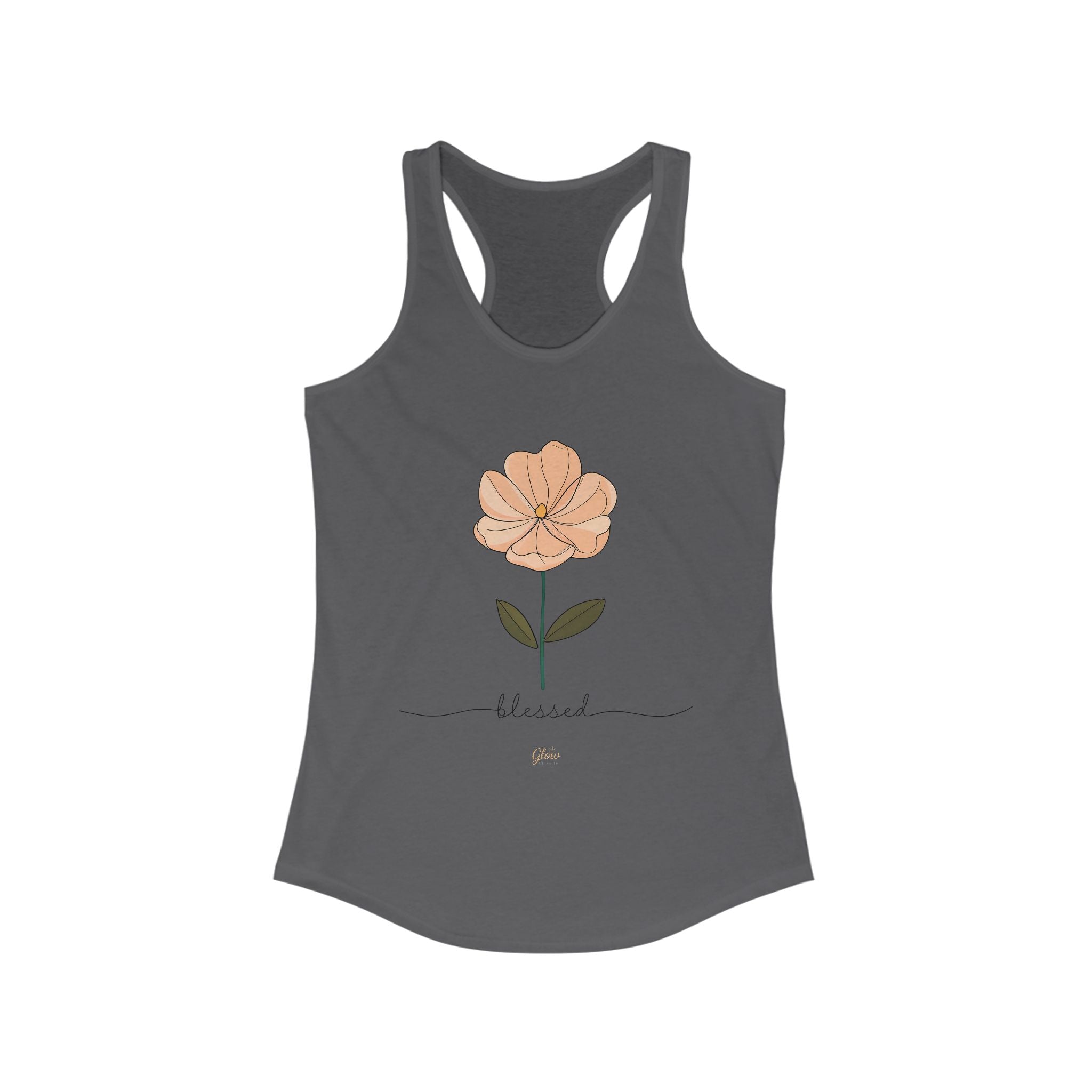 Floral Blessed  | Women's Racerback Tank