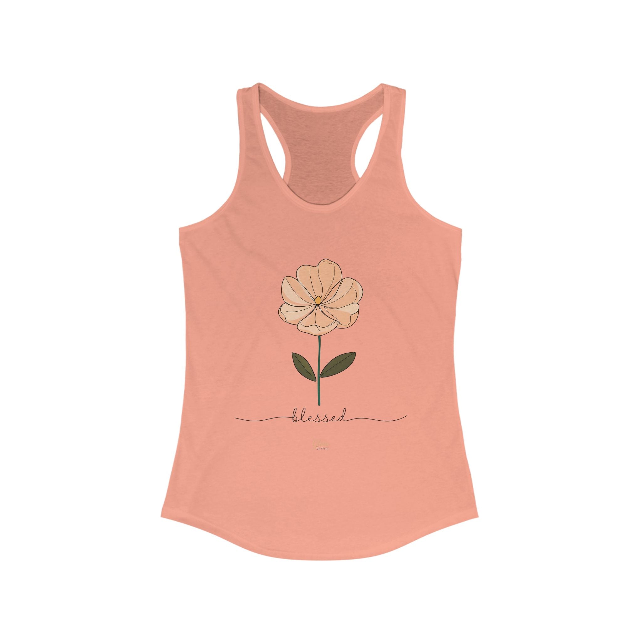 Floral Blessed  | Women's Racerback Tank