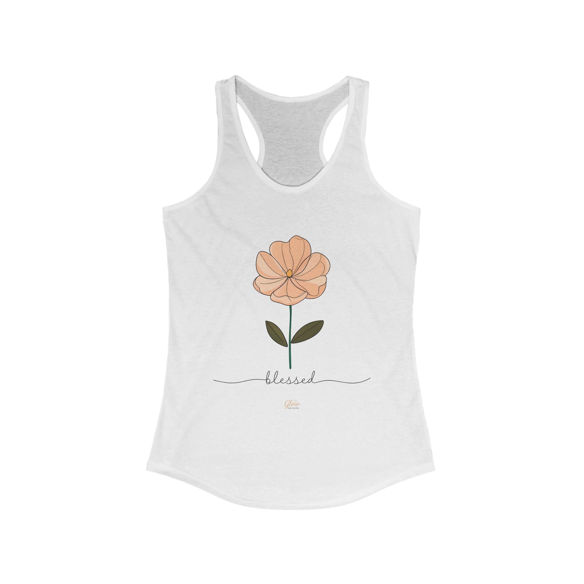 Floral Blessed  | Women's Racerback Tank