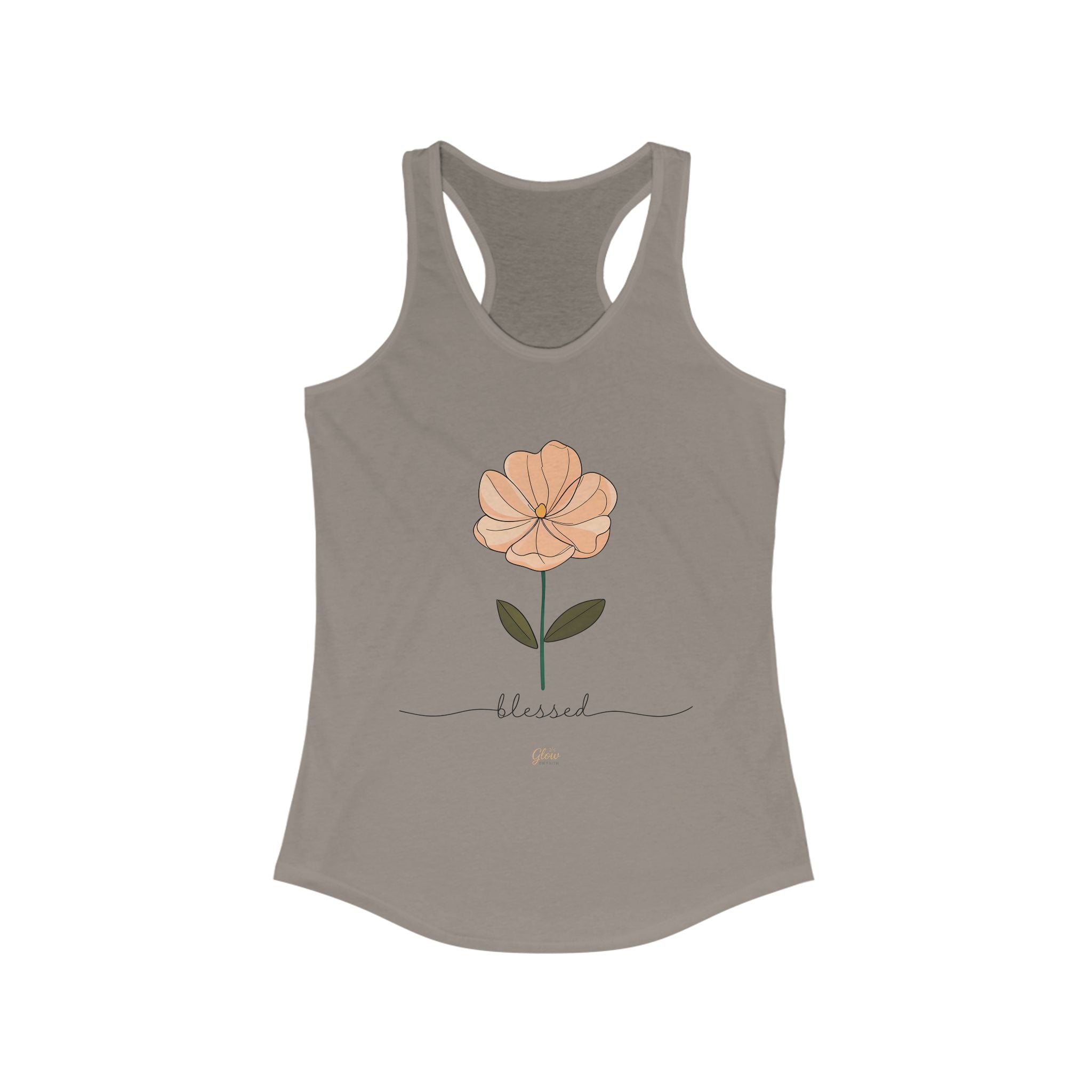Floral Blessed  | Women's Racerback Tank