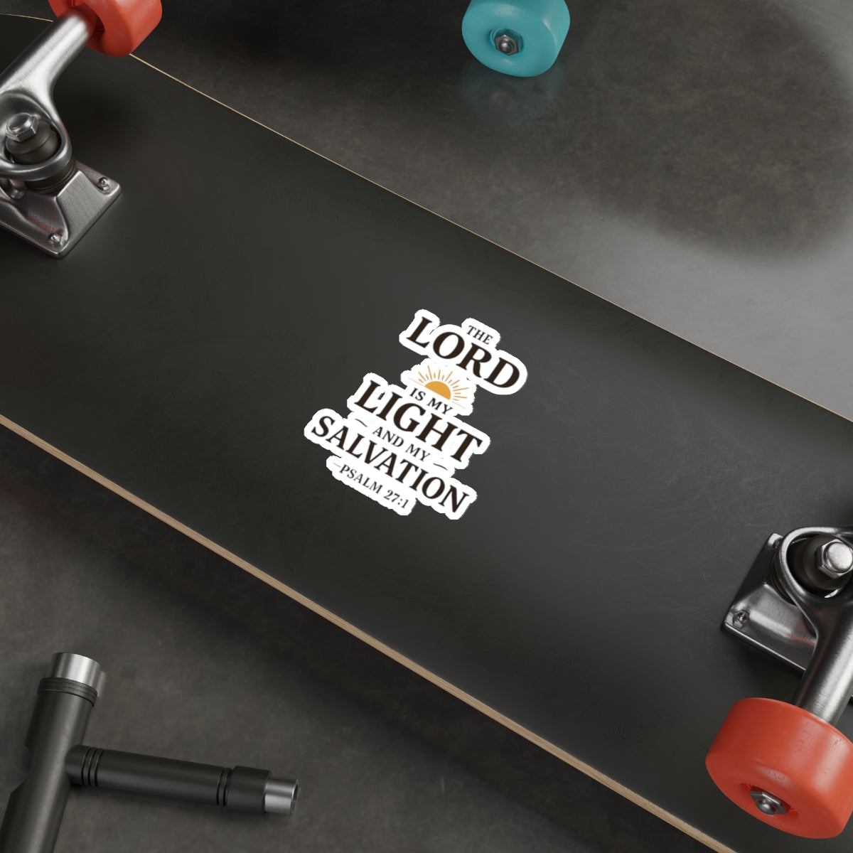 The Lord is my light and my salvation. — Psalm 27:1 | Die-Cut Stickers