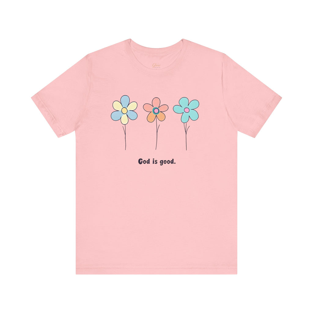 Floral God Is Good | Unisex Short Sleeve Shirt
