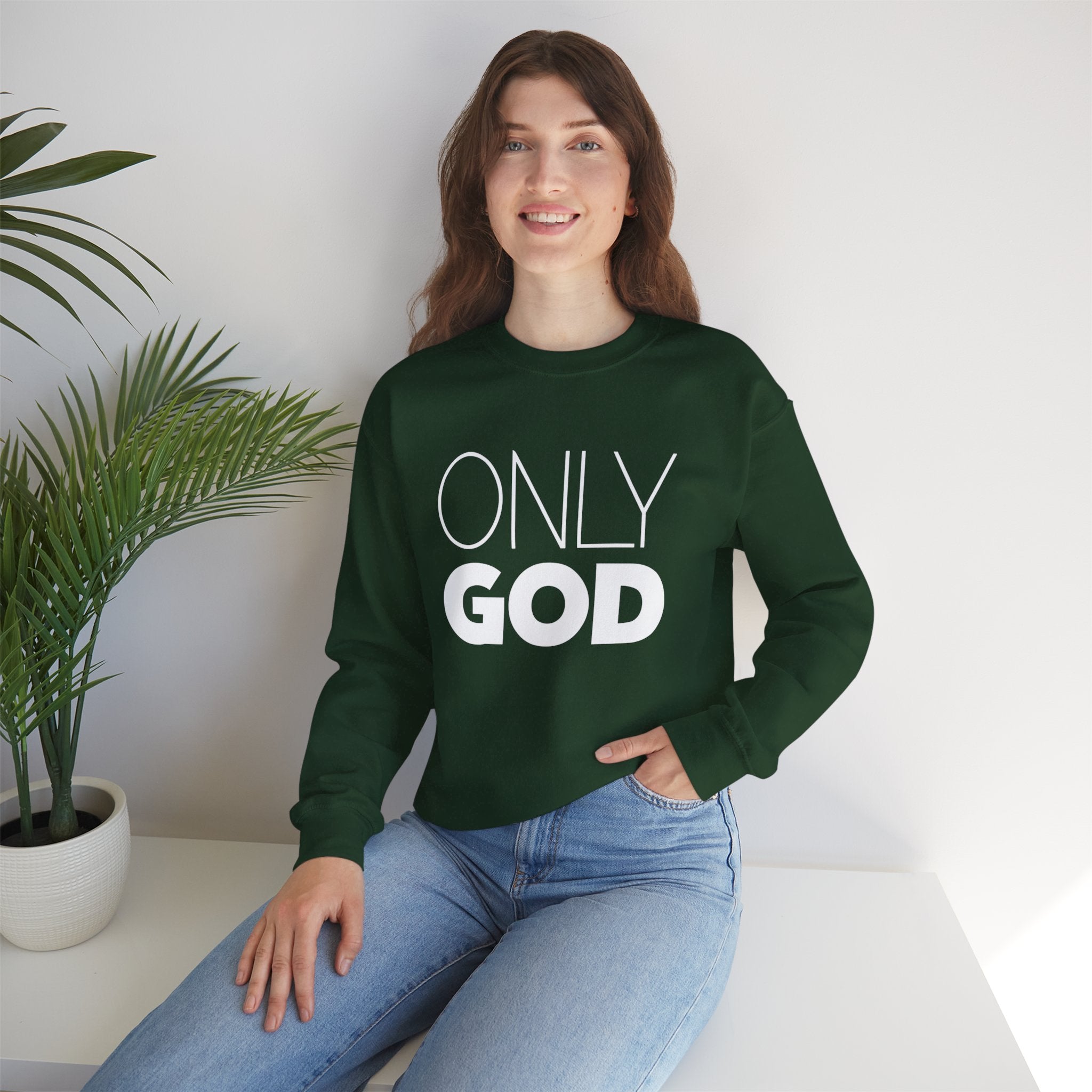 Only God | Unisex Heavy Blend™ Crewneck Sweatshirt