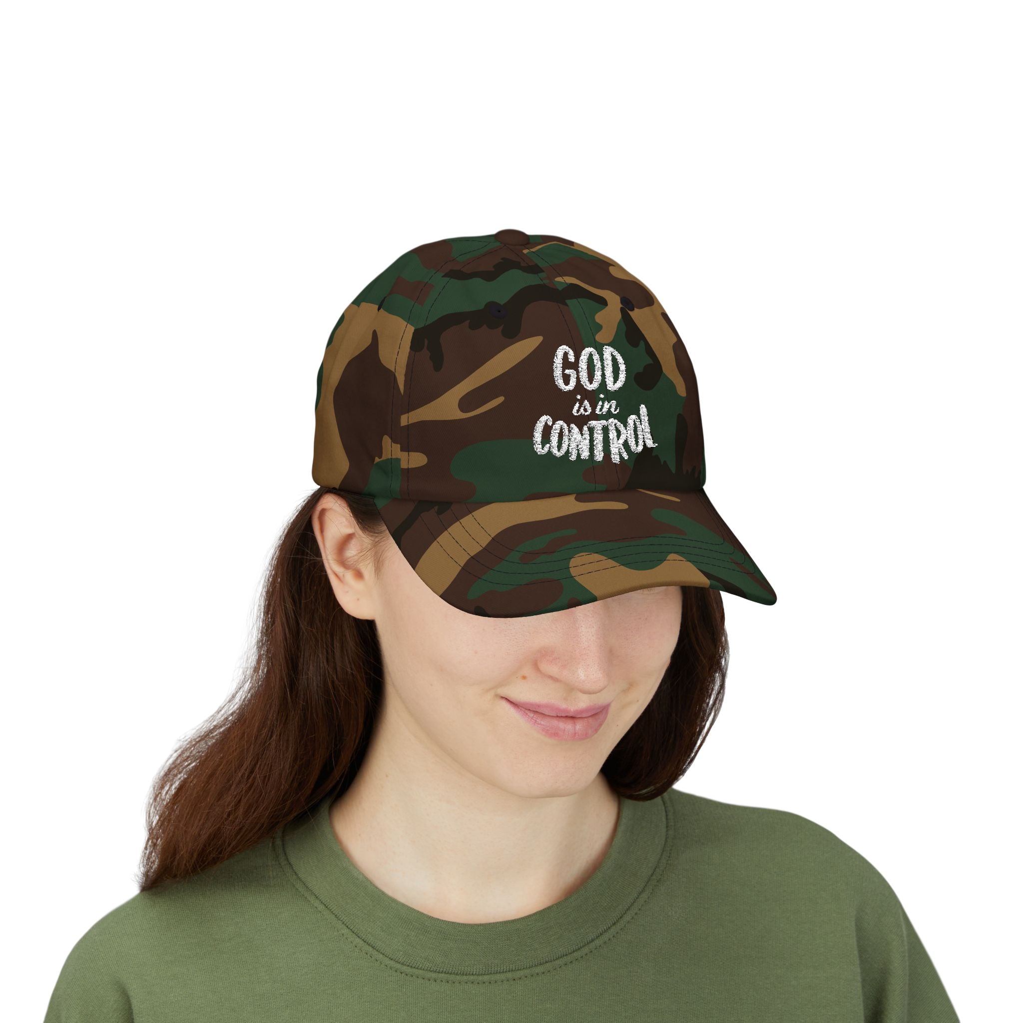 God Is In Control | Classic Dad Cap