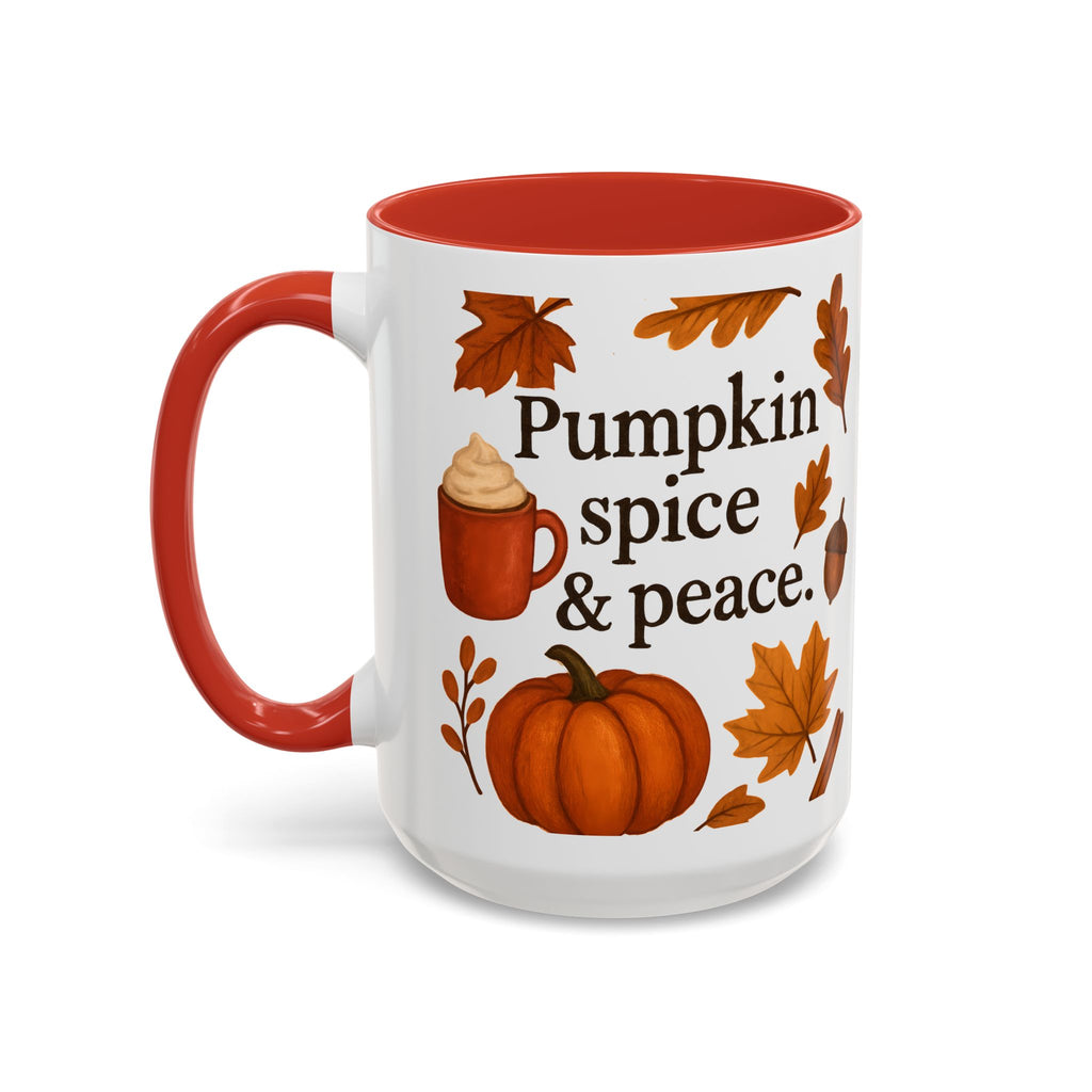 Pumpkin Spice & Peace | Autumn Coffee Mug