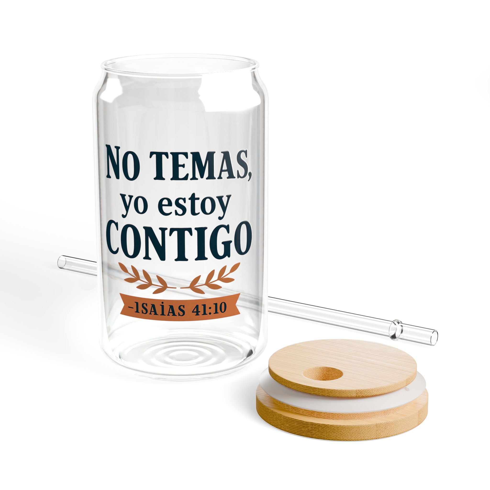No temas, yo estoy contigo | Sipper Glass - 16oz