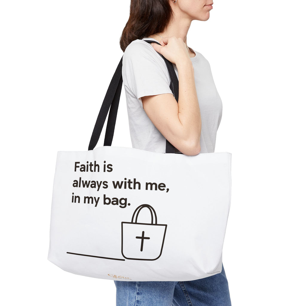 Faith is always with me, in my bag. | Weekender Tote/Bag