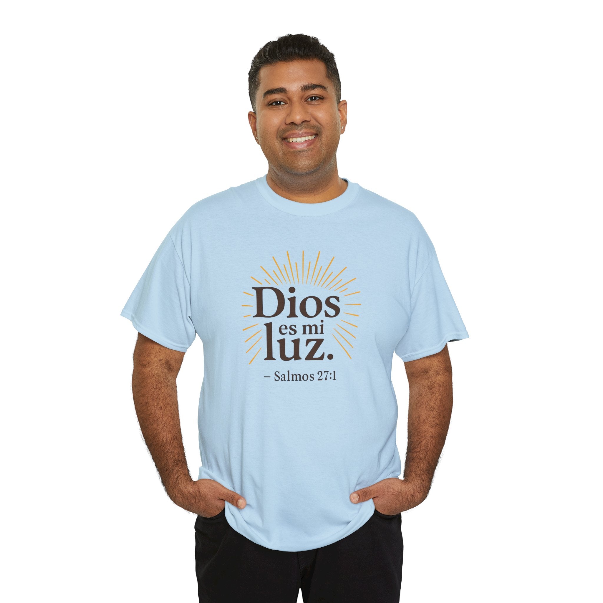Dios es mi luz. — Salmos 27:1 | Unisex Cotton Tee
