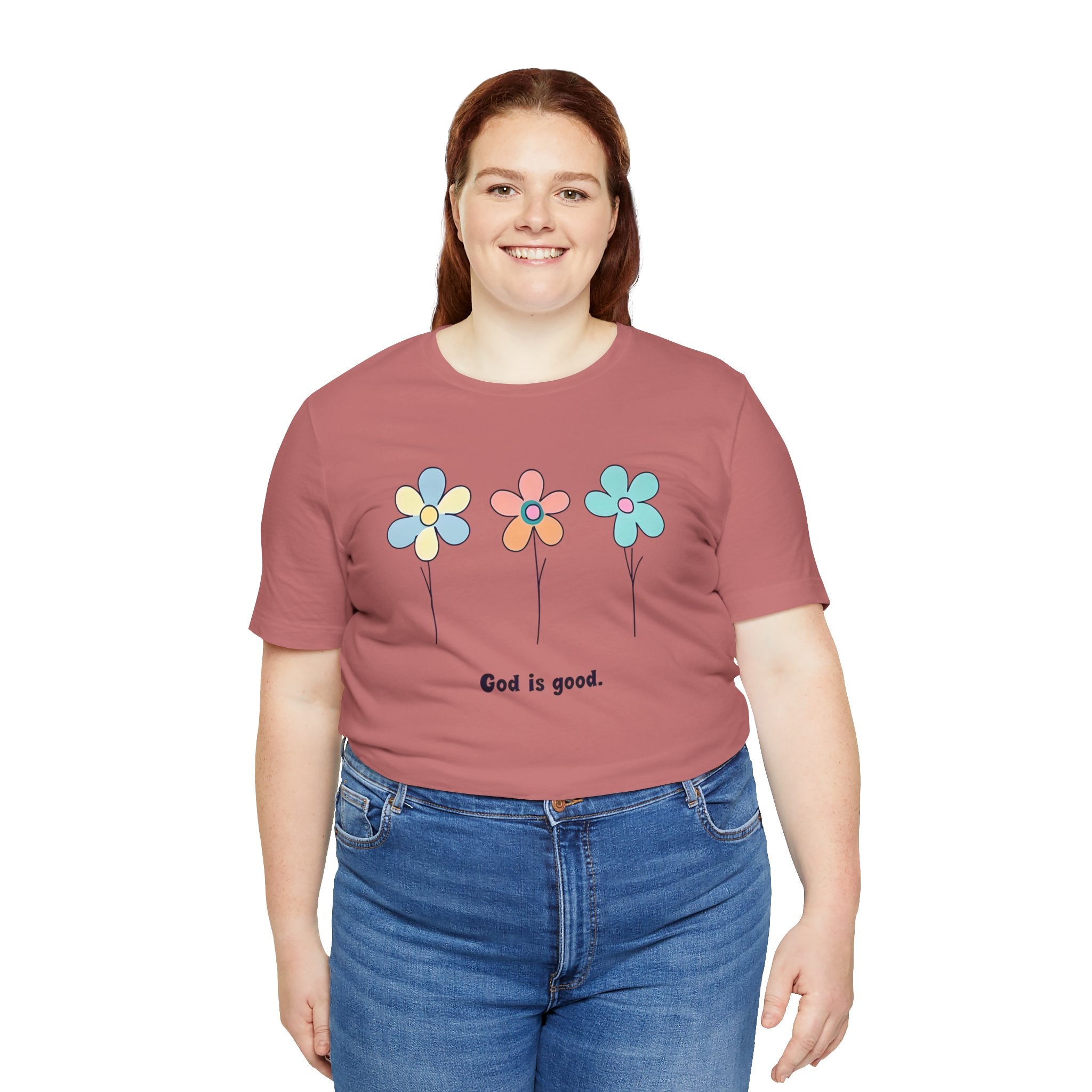 Floral God Is Good | Unisex Short Sleeve Shirt