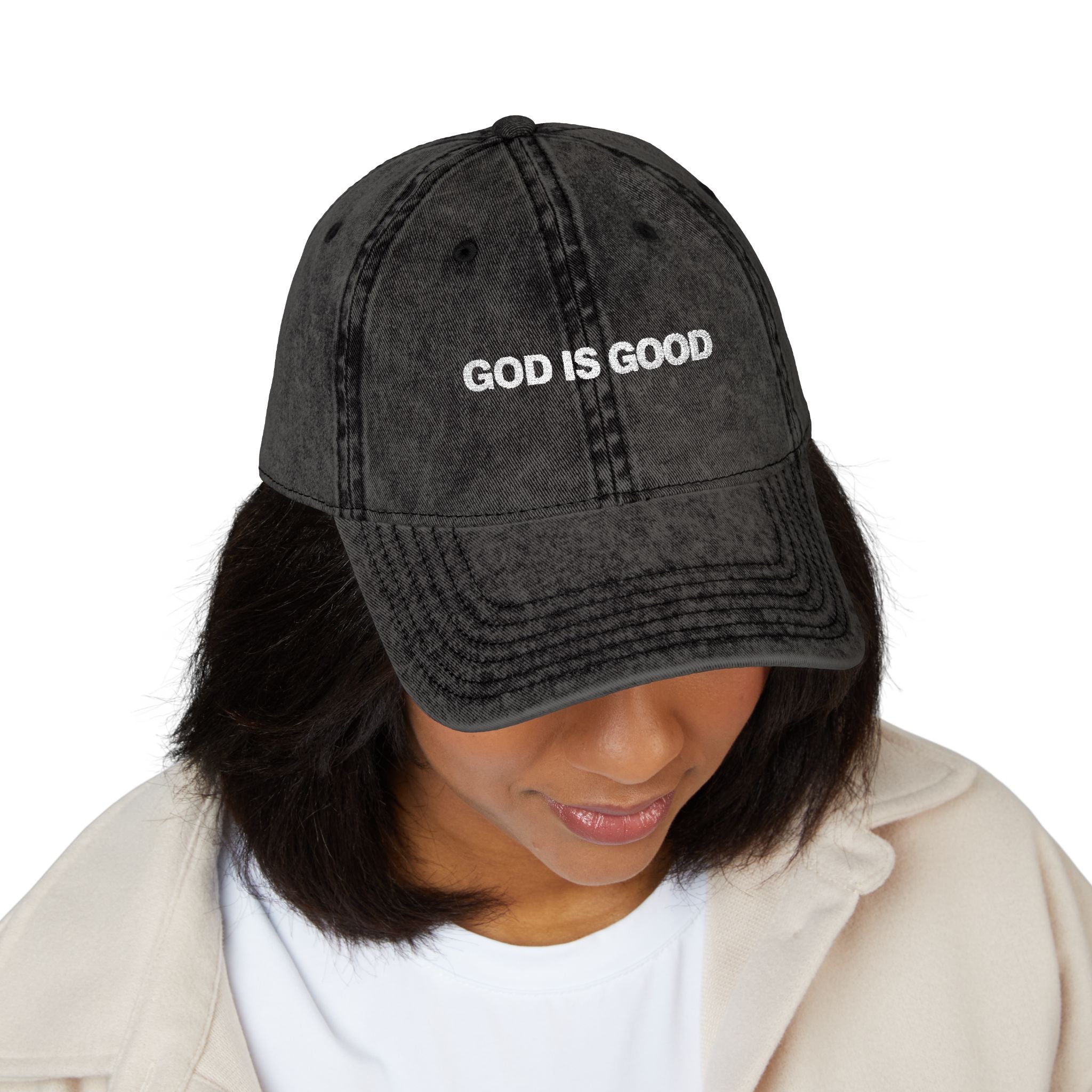 God is Good | Vintage Embroidered Hat