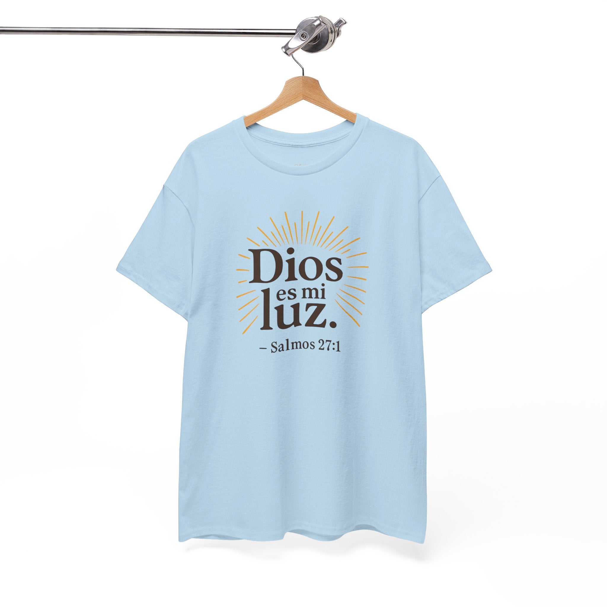 Dios es mi luz. — Salmos 27:1 | Unisex Cotton Tee