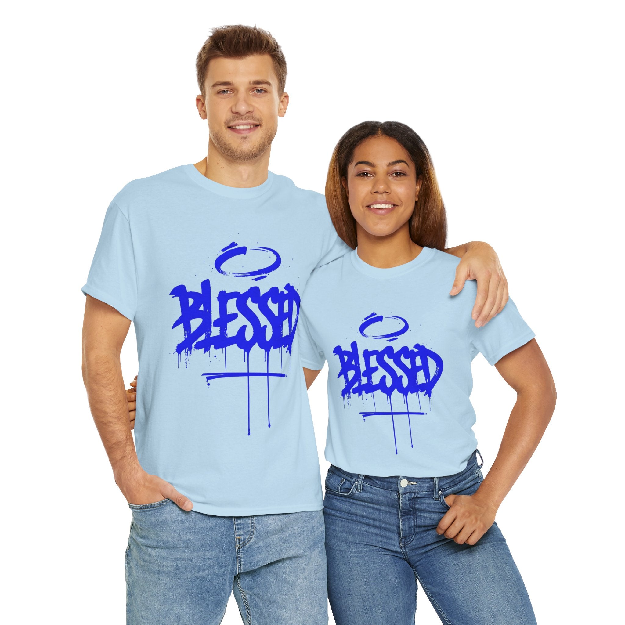 Blessed | Unisex Graffiti Style Heavy Cotton Tee