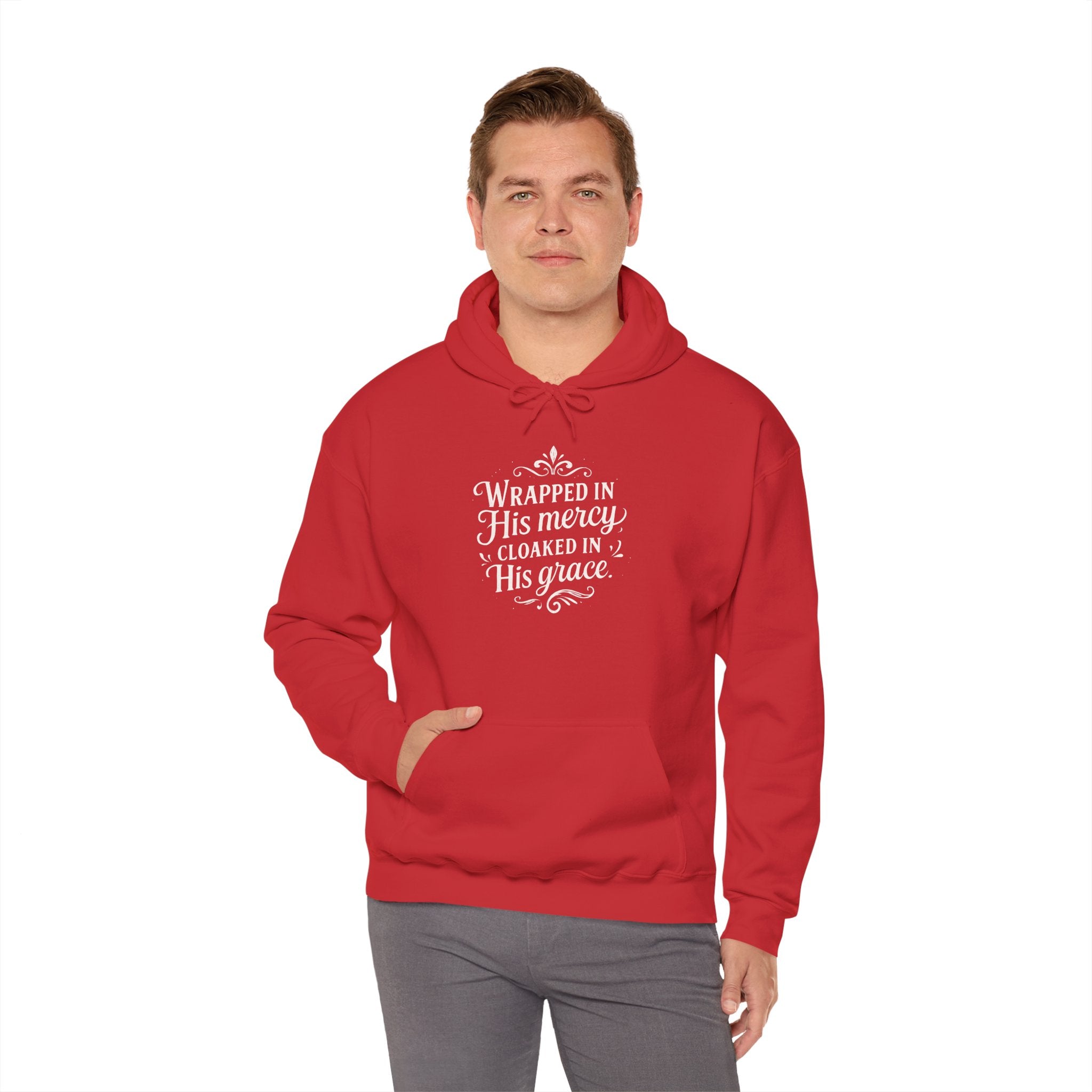 Wrapped in His mercy, cloaked in His grace. | Hoodie