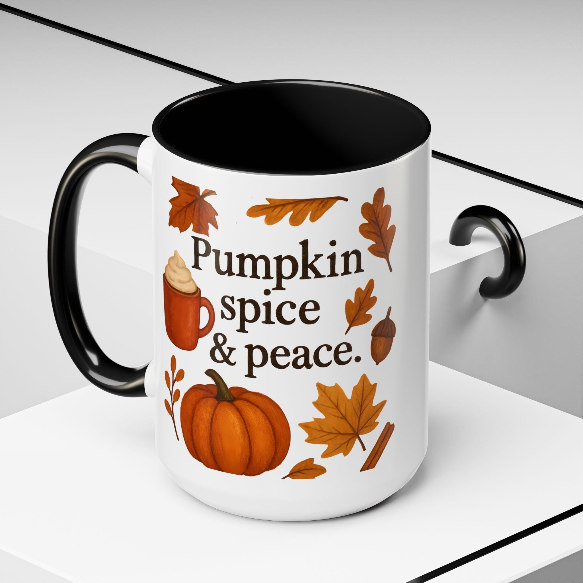 Pumpkin Spice & Peace | Autumn Coffee Mug