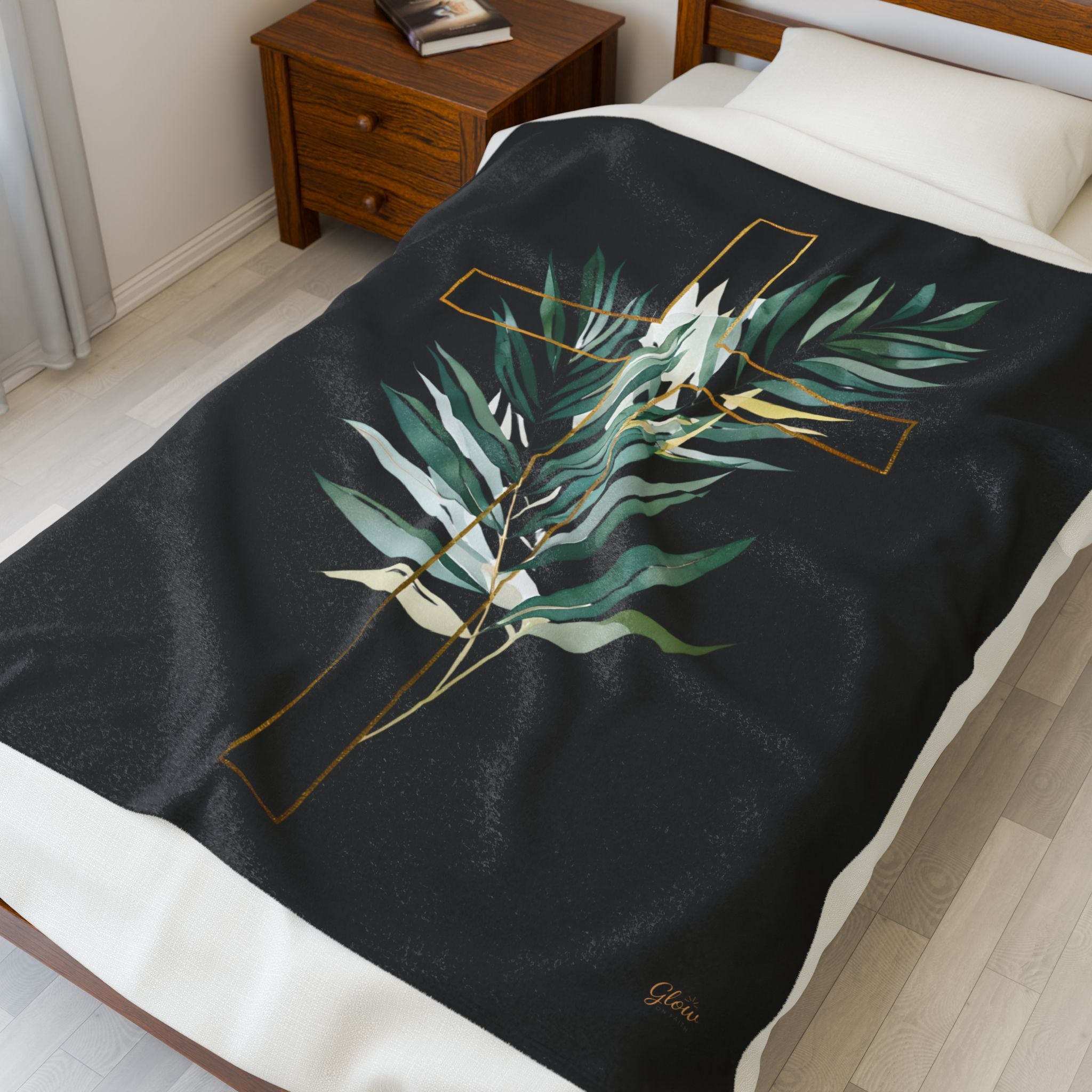 Cross | Cozy Velveteen Plush Blanket