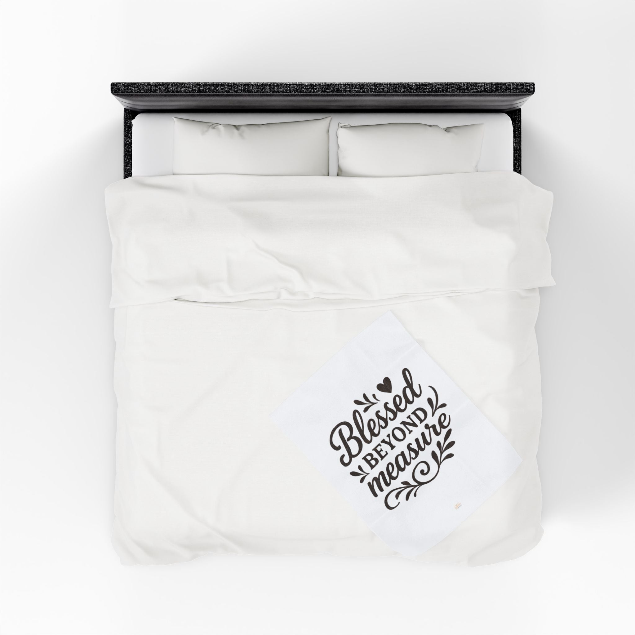 Blessed Beyond Measure | Cozy Velveteen Plush Blanket