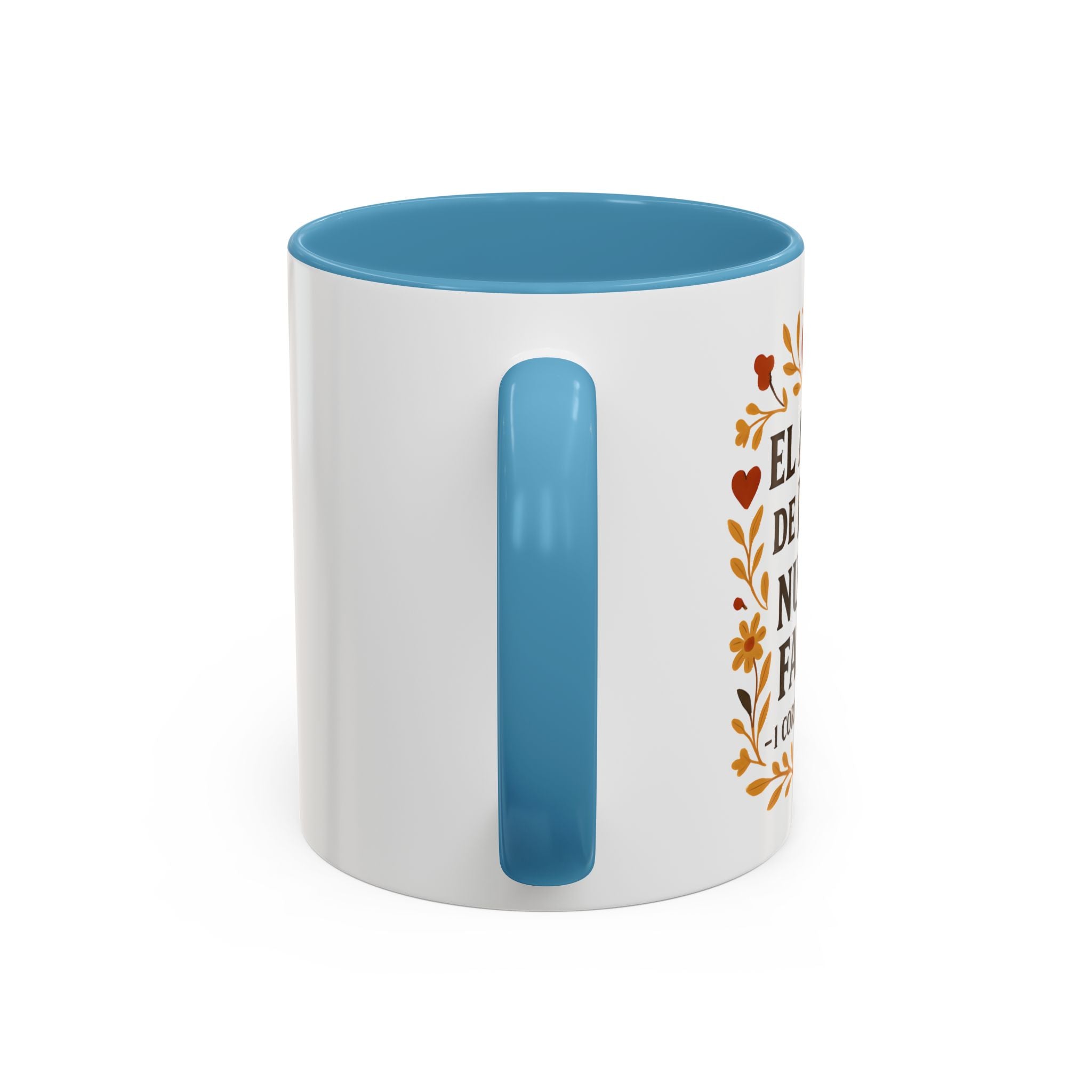 El amor de Dios nunca falla. — 1 Corintios 13:8 | Accent Coffee Mug