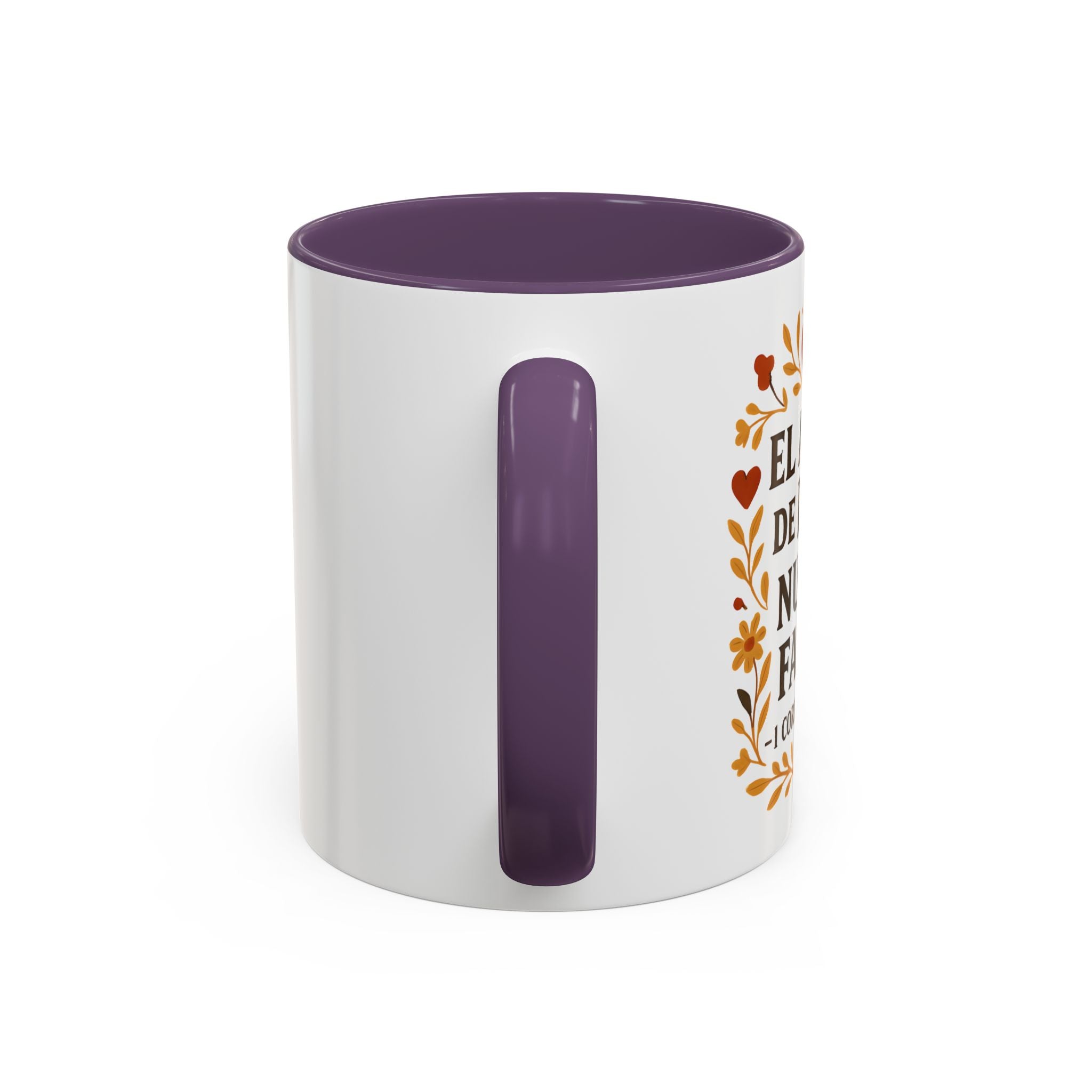 El amor de Dios nunca falla. — 1 Corintios 13:8 | Accent Coffee Mug