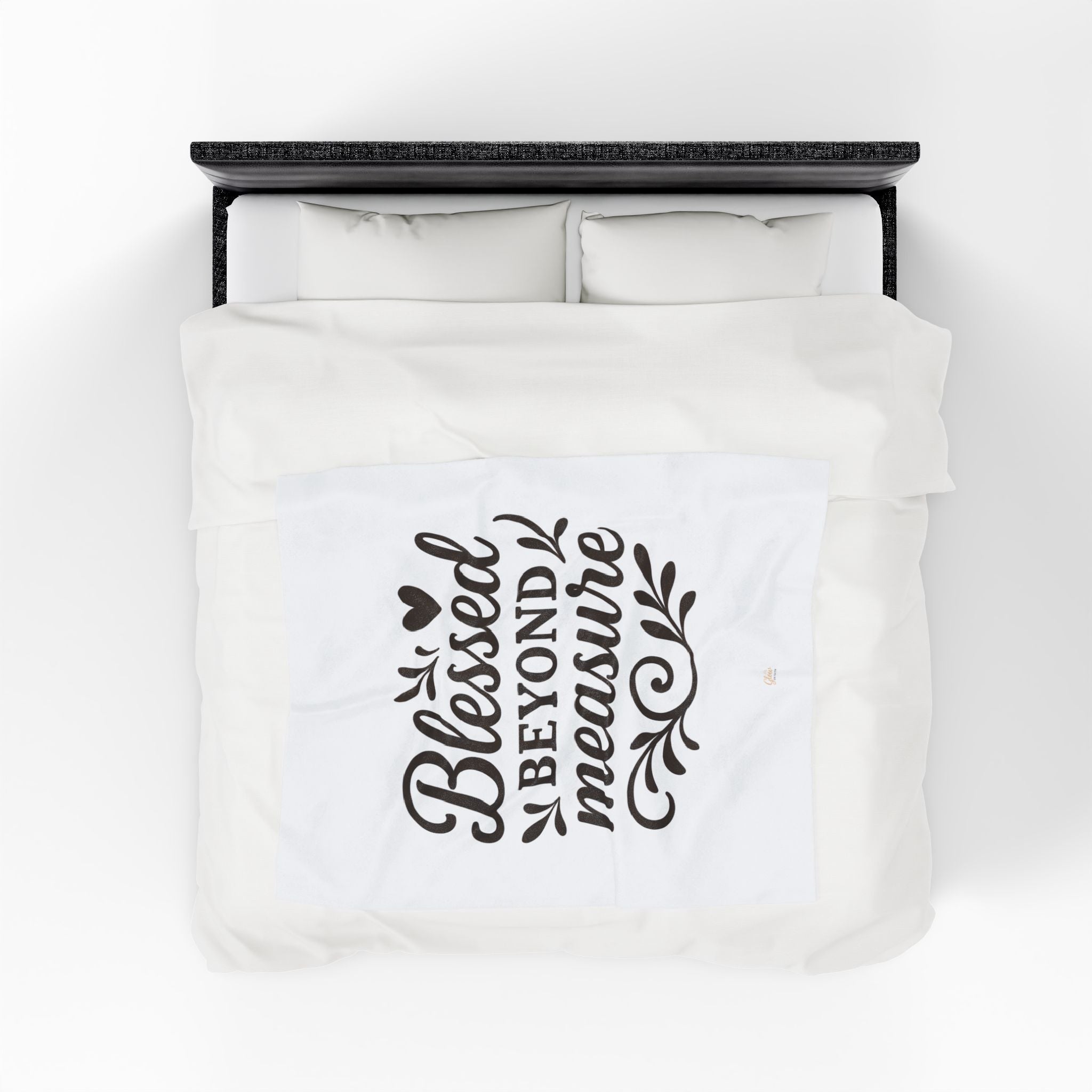 Blessed Beyond Measure | Cozy Velveteen Plush Blanket