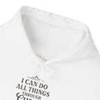 I can do all things through Christ who strengthens me. — Philippians 4:13 | Hoodie
