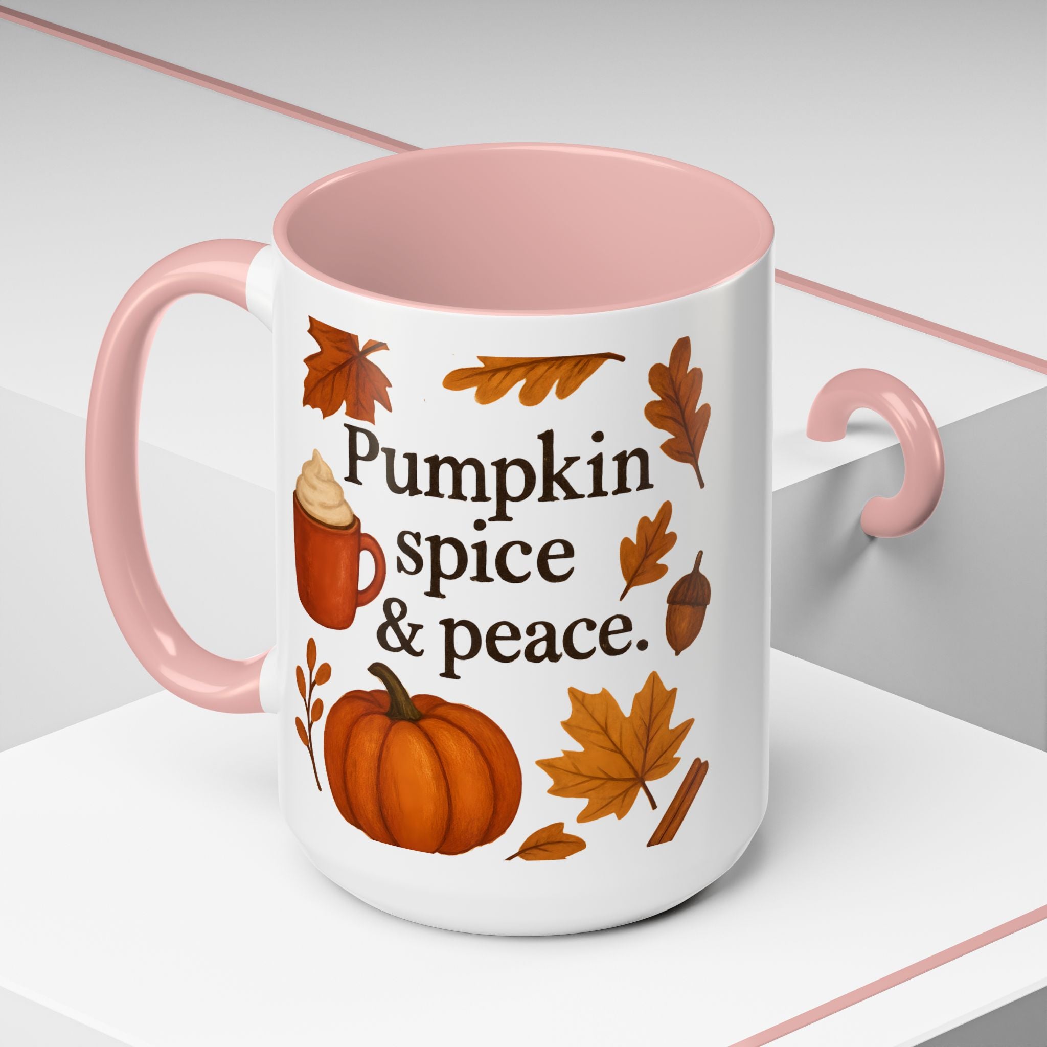 Pumpkin Spice & Peace | Autumn Coffee Mug