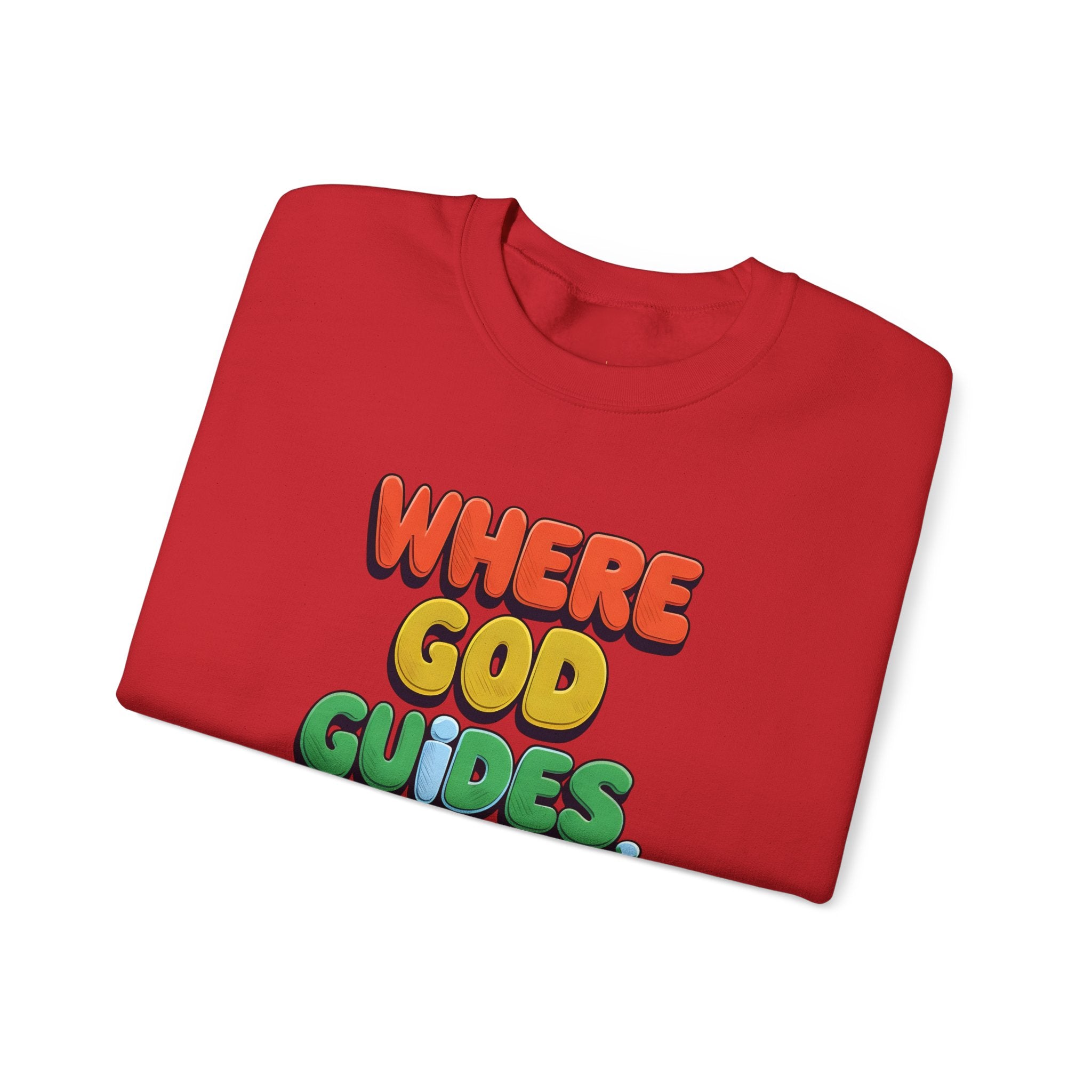 Where God Guides | Unisex Crewneck Sweatshirt