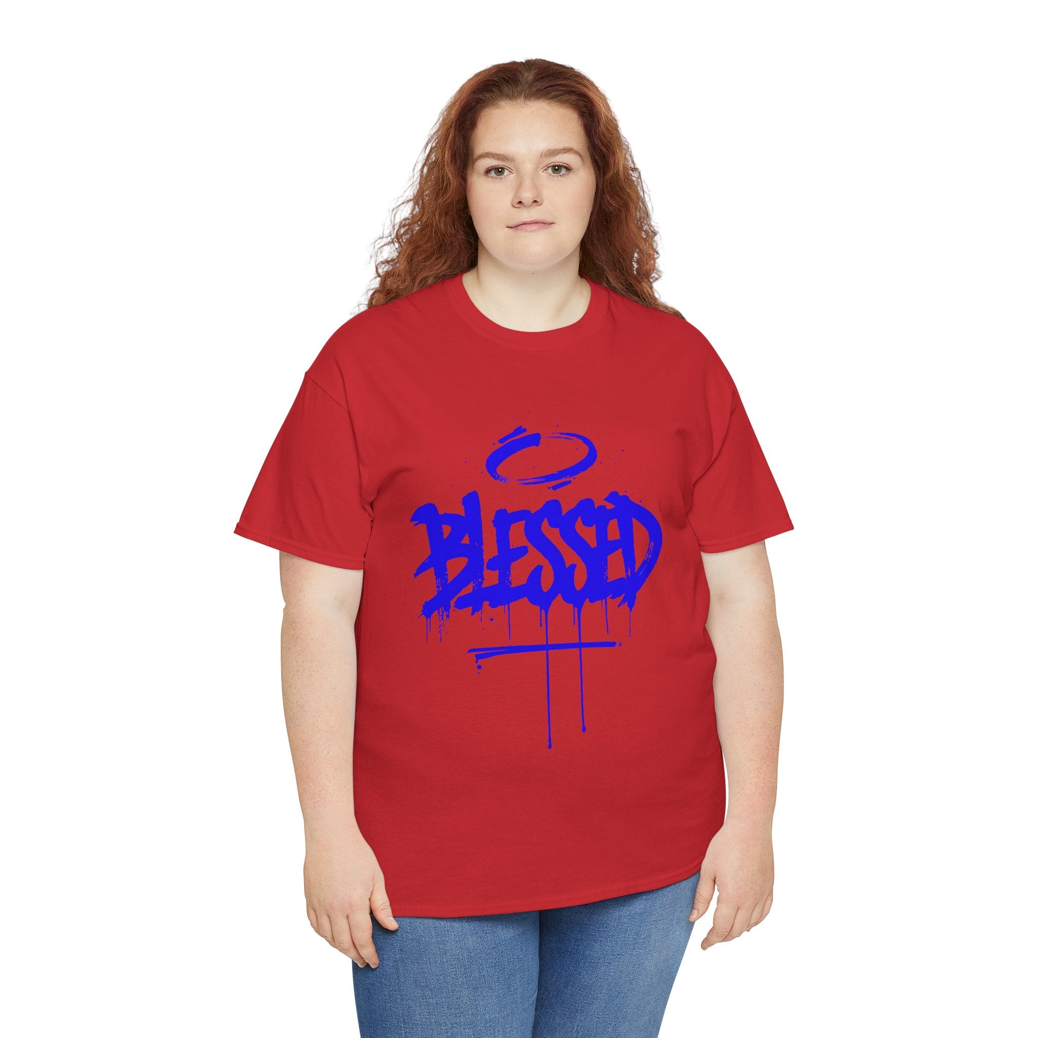 Blessed | Unisex Graffiti Style Heavy Cotton Tee