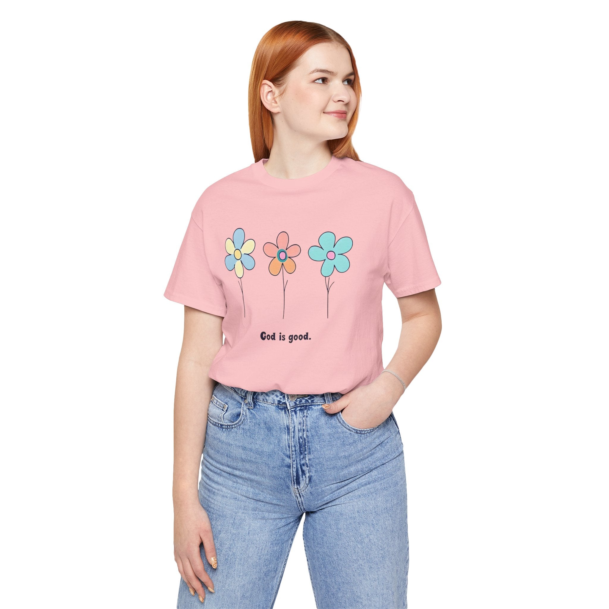 Floral God Is Good | Unisex Short Sleeve Shirt