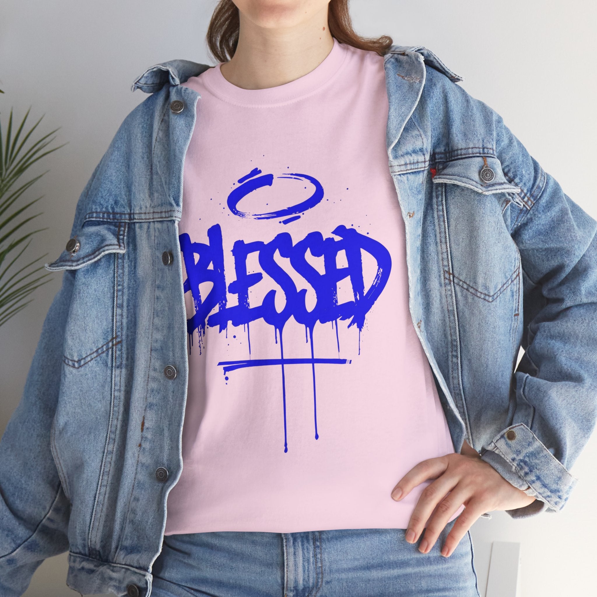 Blessed | Unisex Graffiti Style Heavy Cotton Tee