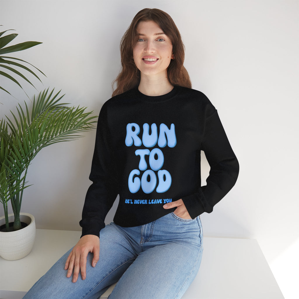 Run to God | Unisex Crewneck Sweatshirt