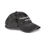 Praying and slaying with faith. | Vintage Embroidered Cap
