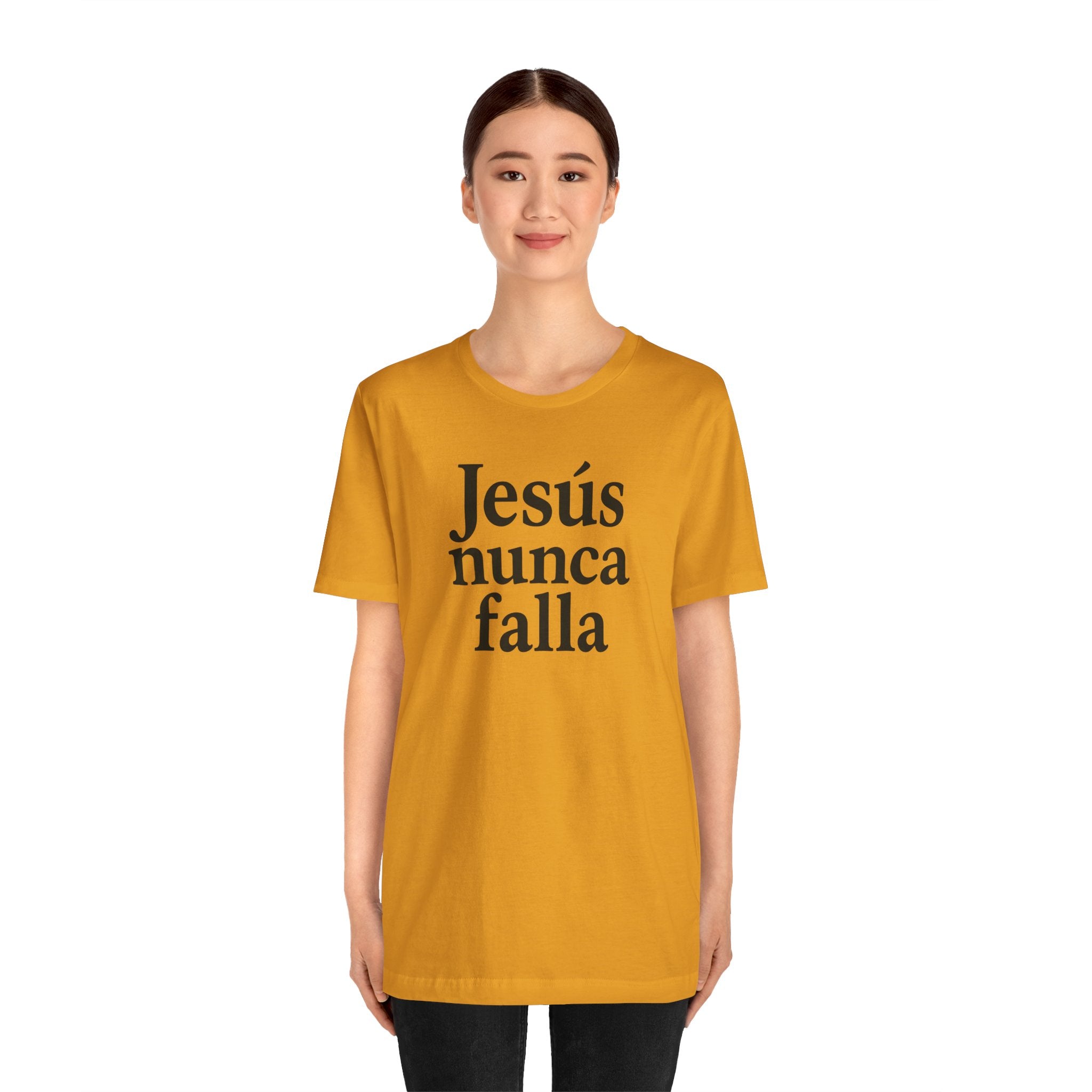 Jesús nunca falla (Jesus Never Fails) | Faith-Inspired Unisex Tee