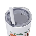 God’s love never fails. — 1 Corinthians 13:8 | Skinny Tumbler with Straw