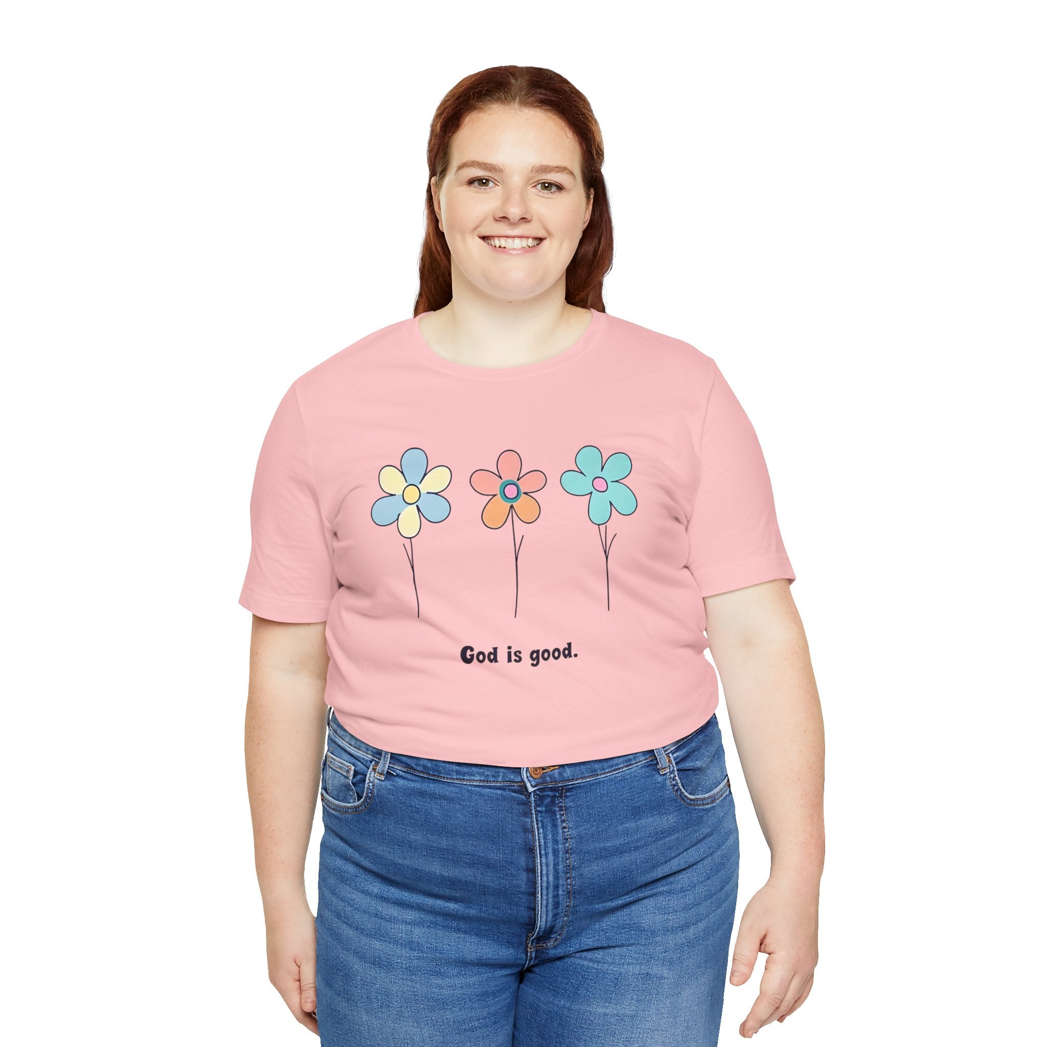 Floral God Is Good | Unisex Short Sleeve Shirt