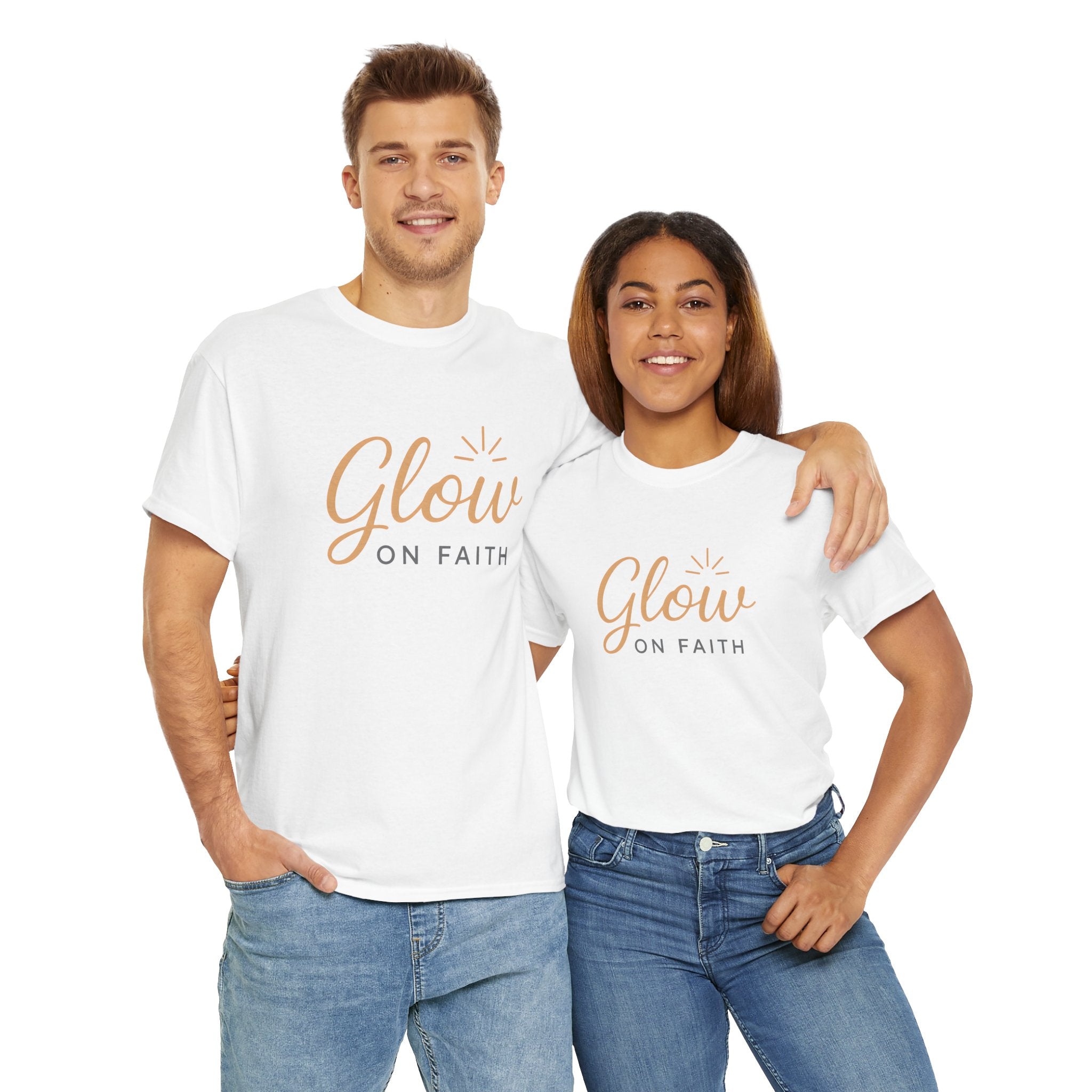 Glow on Faith | Unisex Heavy Cotton Tee